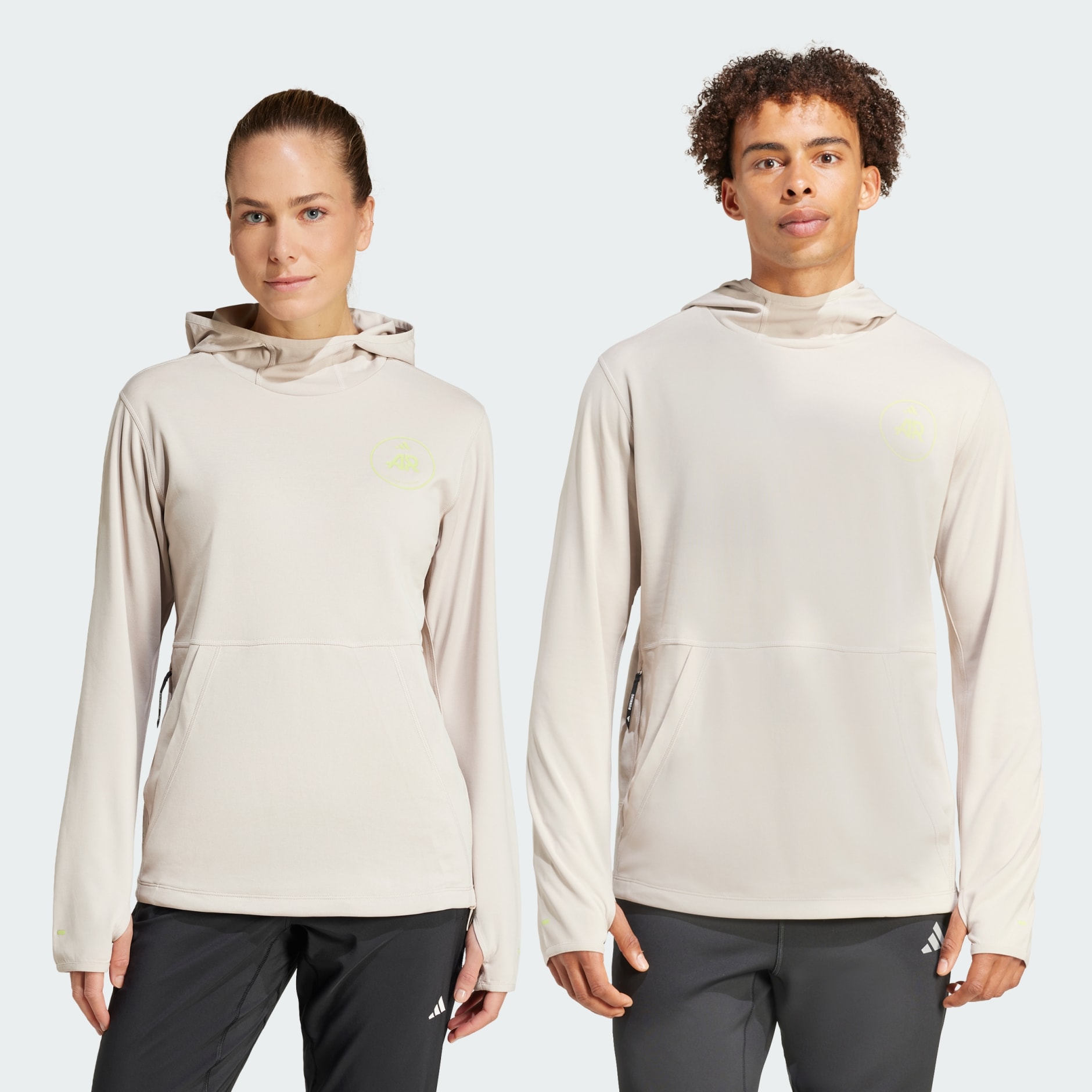 Clothing Own the Run Runners Hoodie Gender Neutral Beige adidas Saudi Arabia