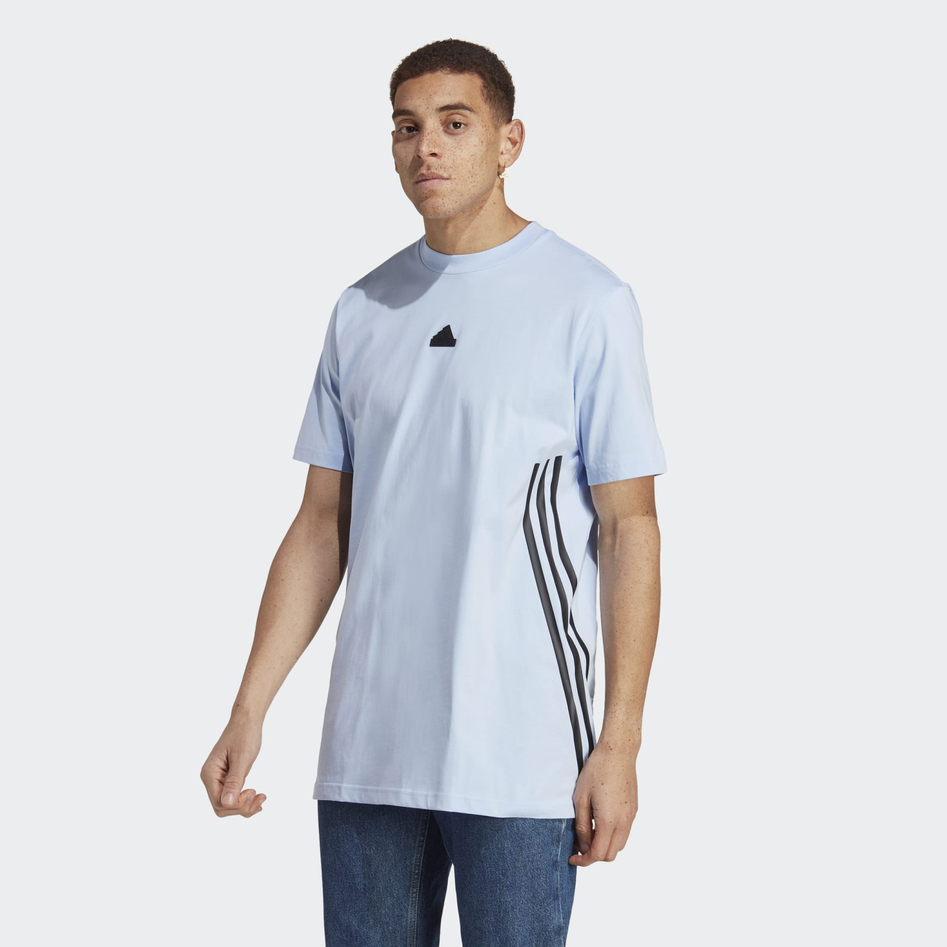 Men's Clothing - Future Icons 3-Stripes Tee - Blue | adidas Egypt