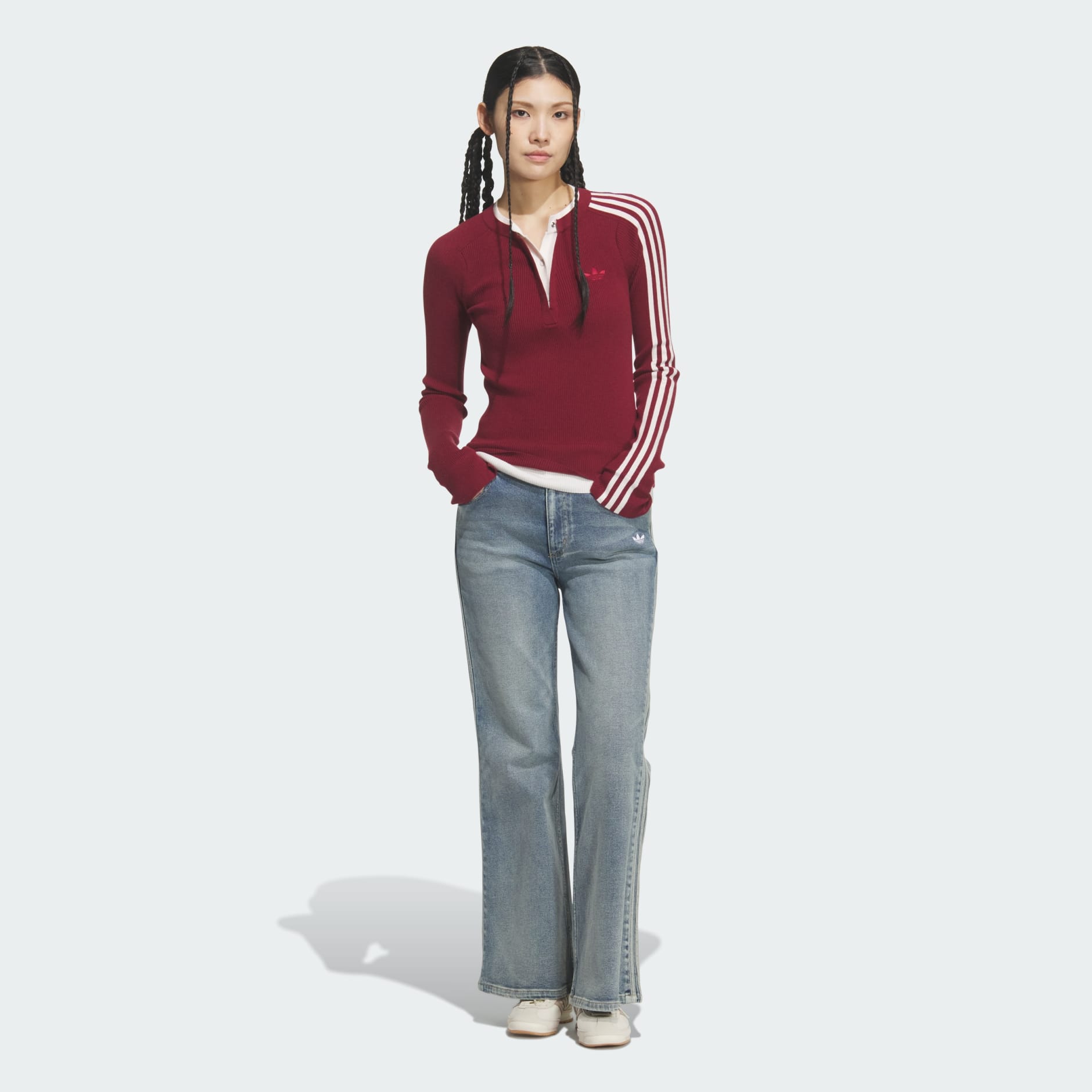 PREMIUM 3S BUTTON CREW Sweatshirt