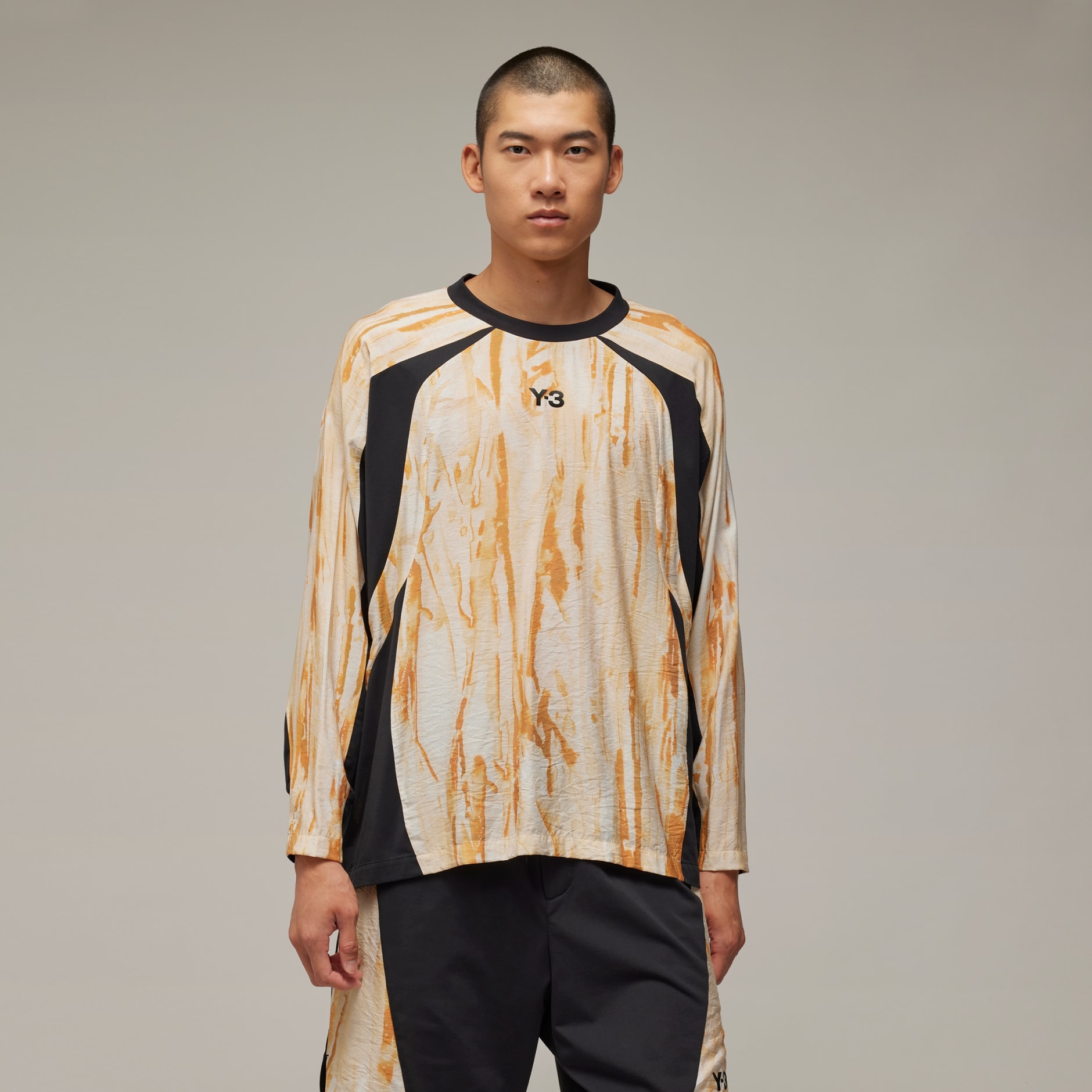 Adidas Y 3 Rust Dye Long Sleeve Tee