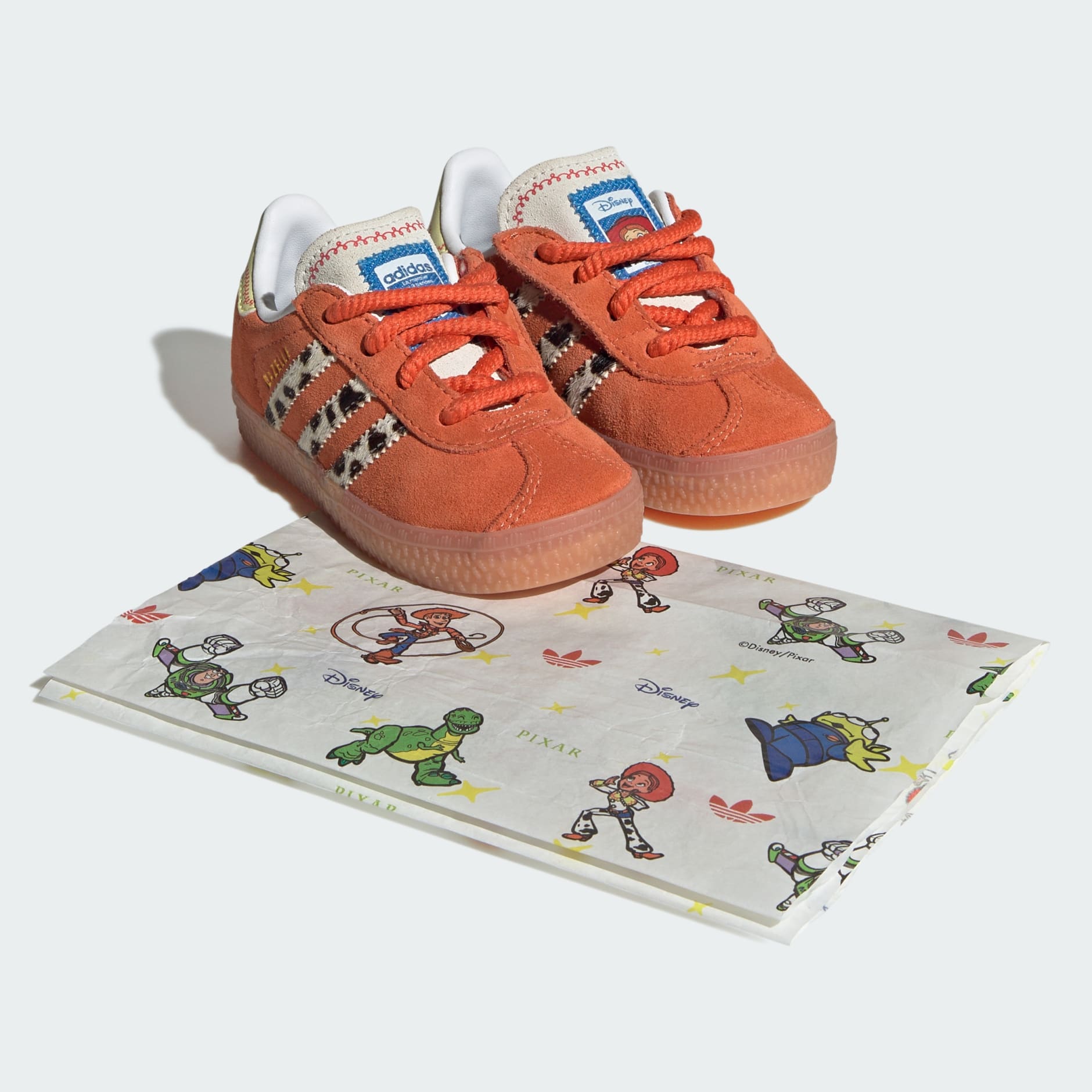 ADIDAS DISNEY PIXAR TOY STORY GAZELLE COMFORT CLOSURE ELASTIC LACE SHOES