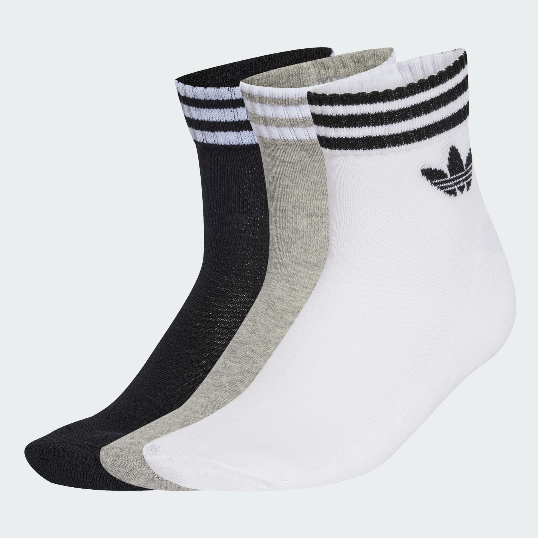 ٣ أزواج من جوارب 3-Stripes Ankle