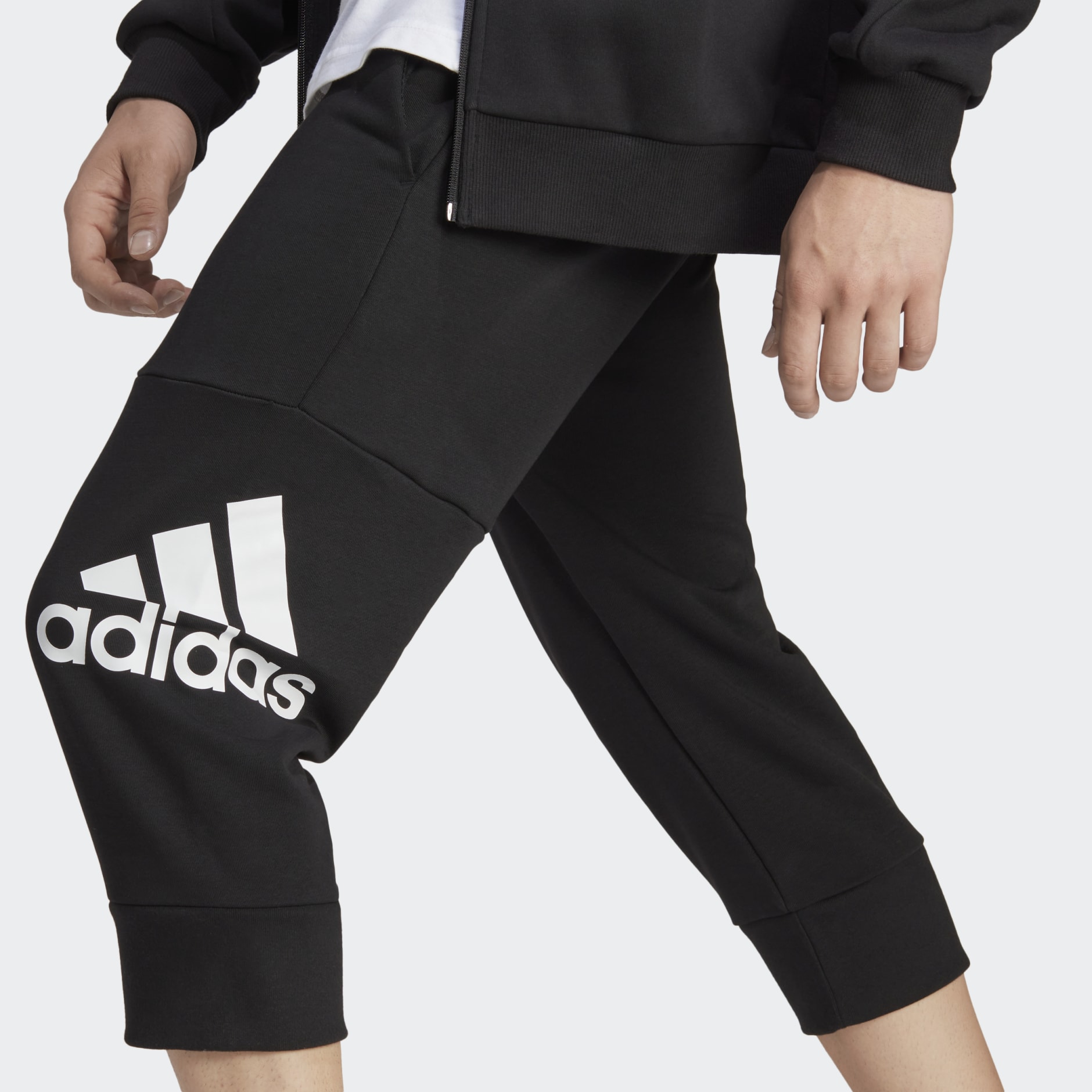 adidas Essentials Big Logo 3/4 Pants - Black