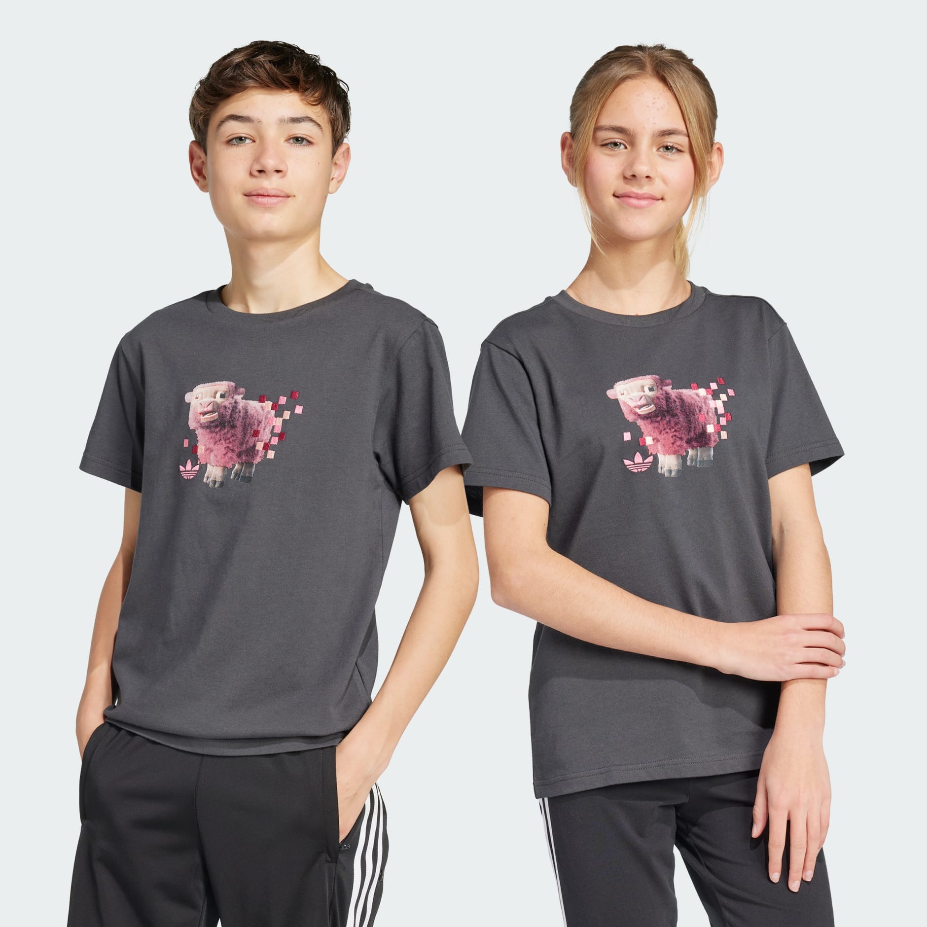 ★adidas originals★QUALITY GRAPHIC HALFSLEEVE TEE★追跡可 adidas adidas Originals x Minecraft Graphic Tee - Grey