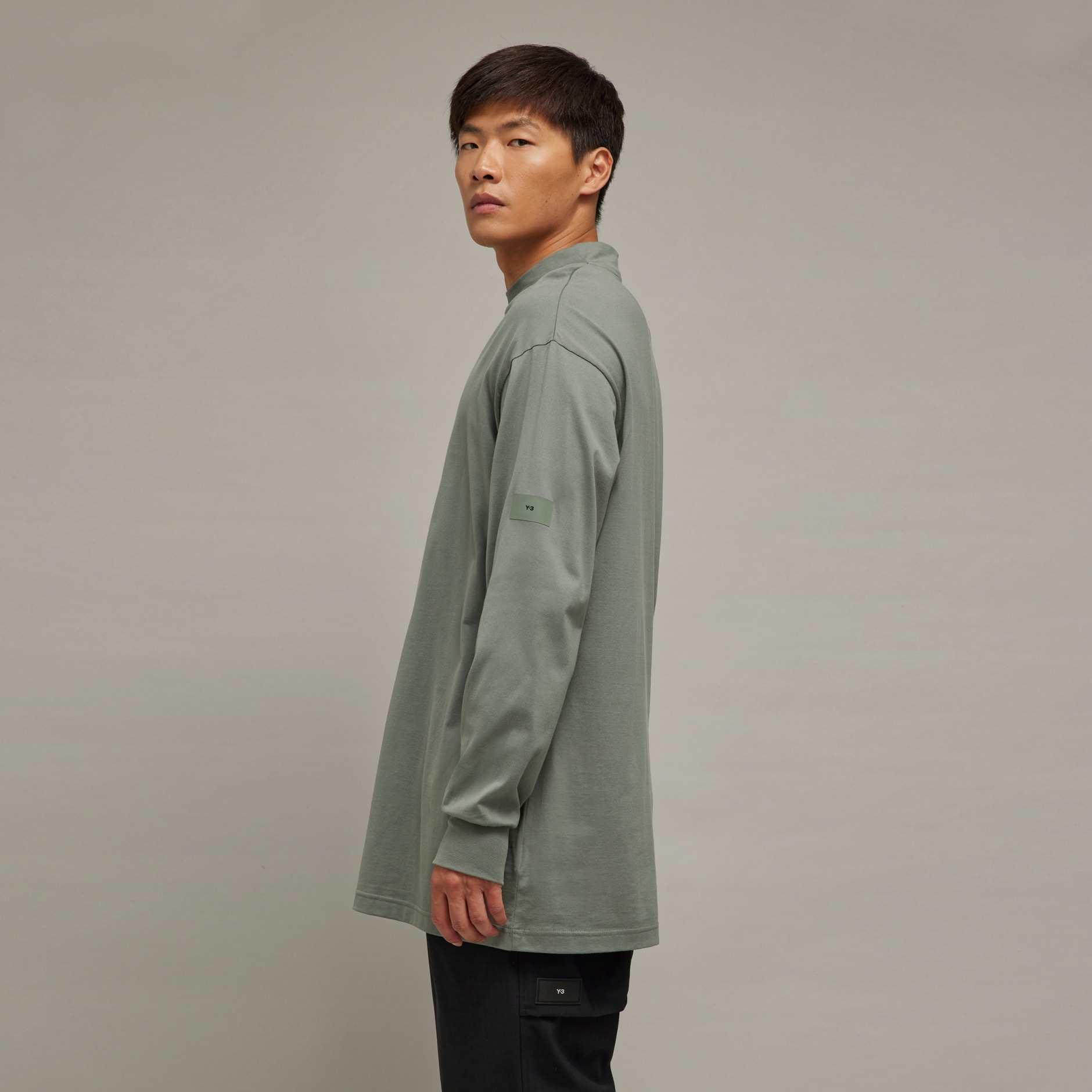 Y-3 Mock Neck Tee