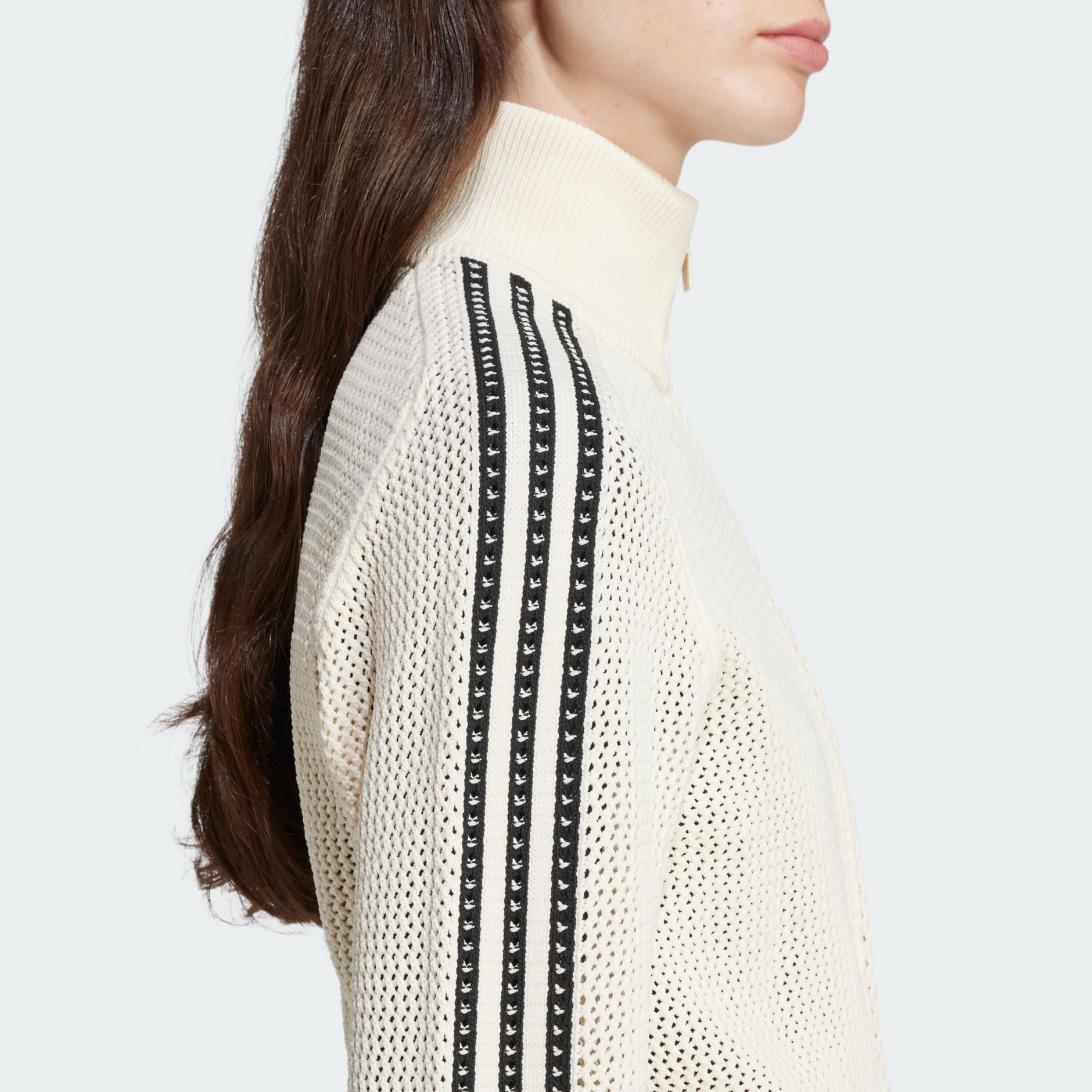 CLOTHING - Originals Premium Crochet Track Top - White