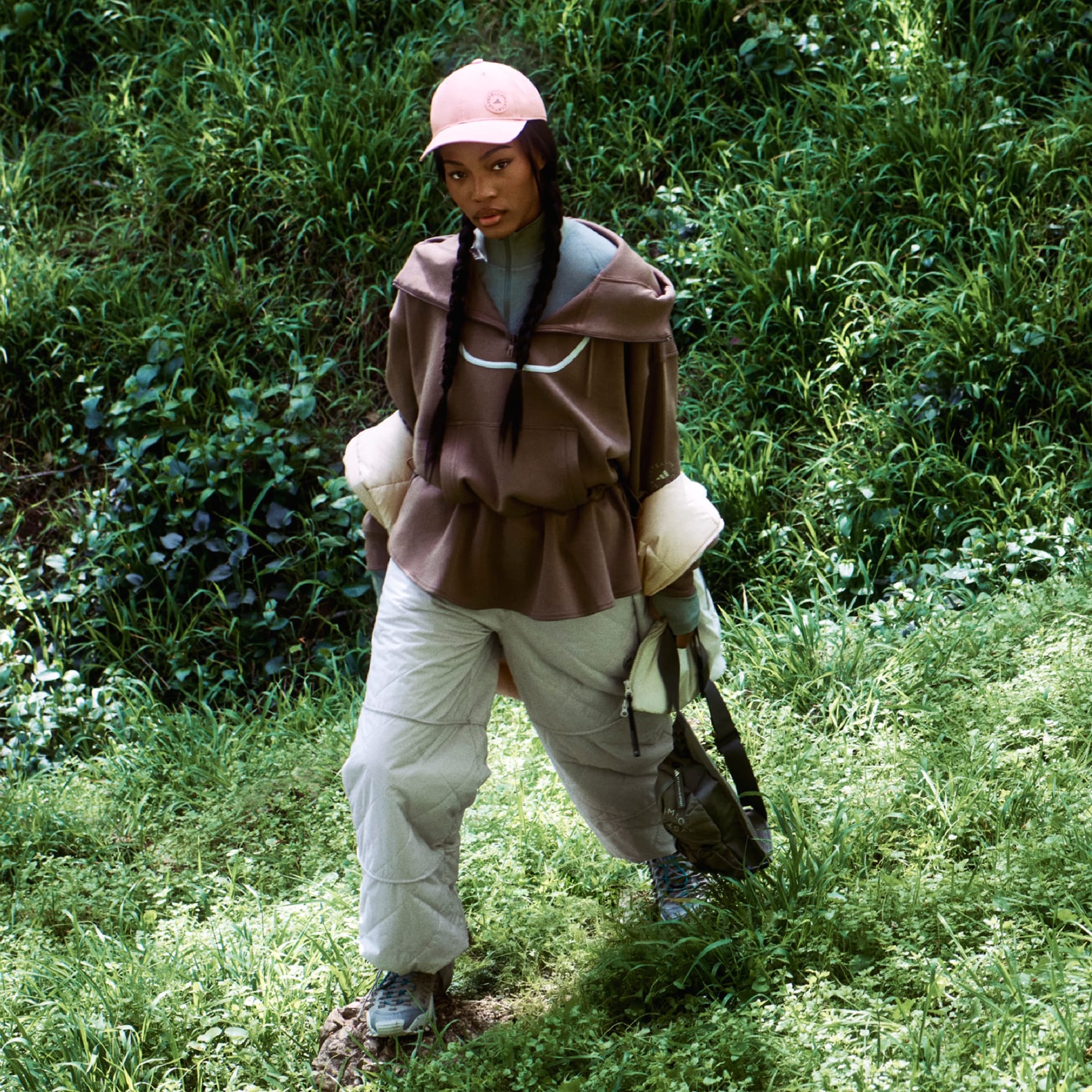 Hanorac adidas By Stella McCartney cu peplum