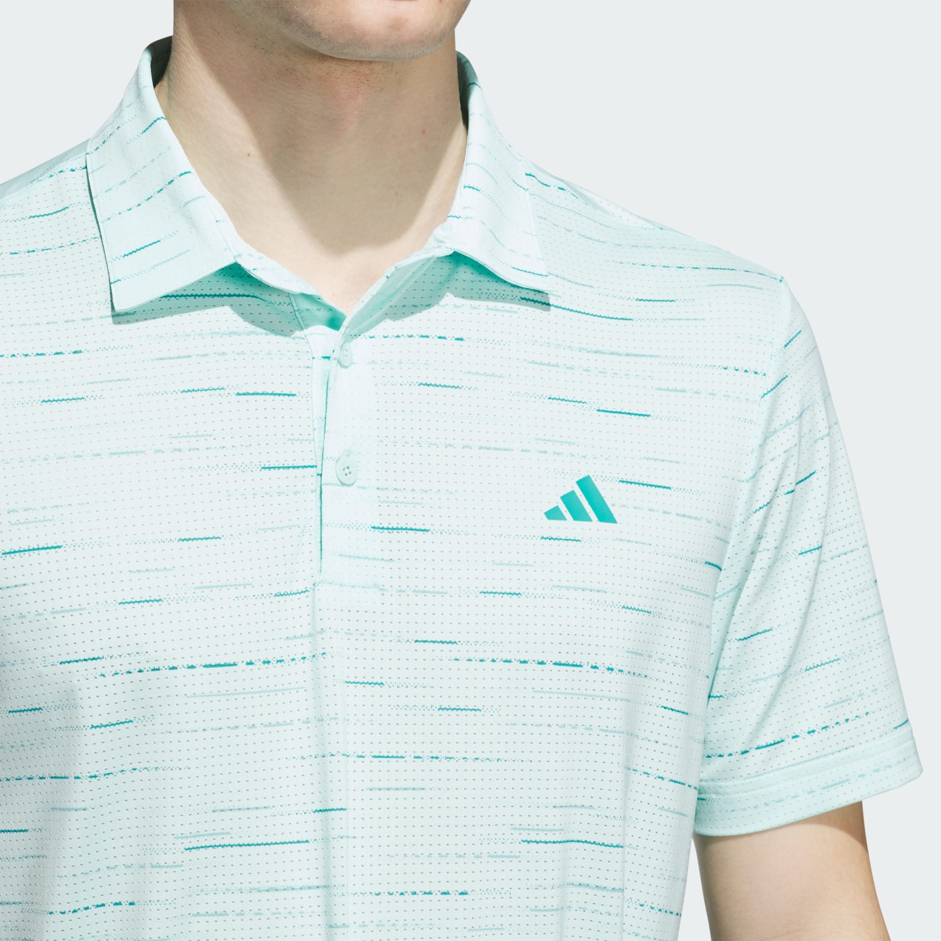 Tricou polo Ultimate365 cu imprimeu și plasă Glimmer