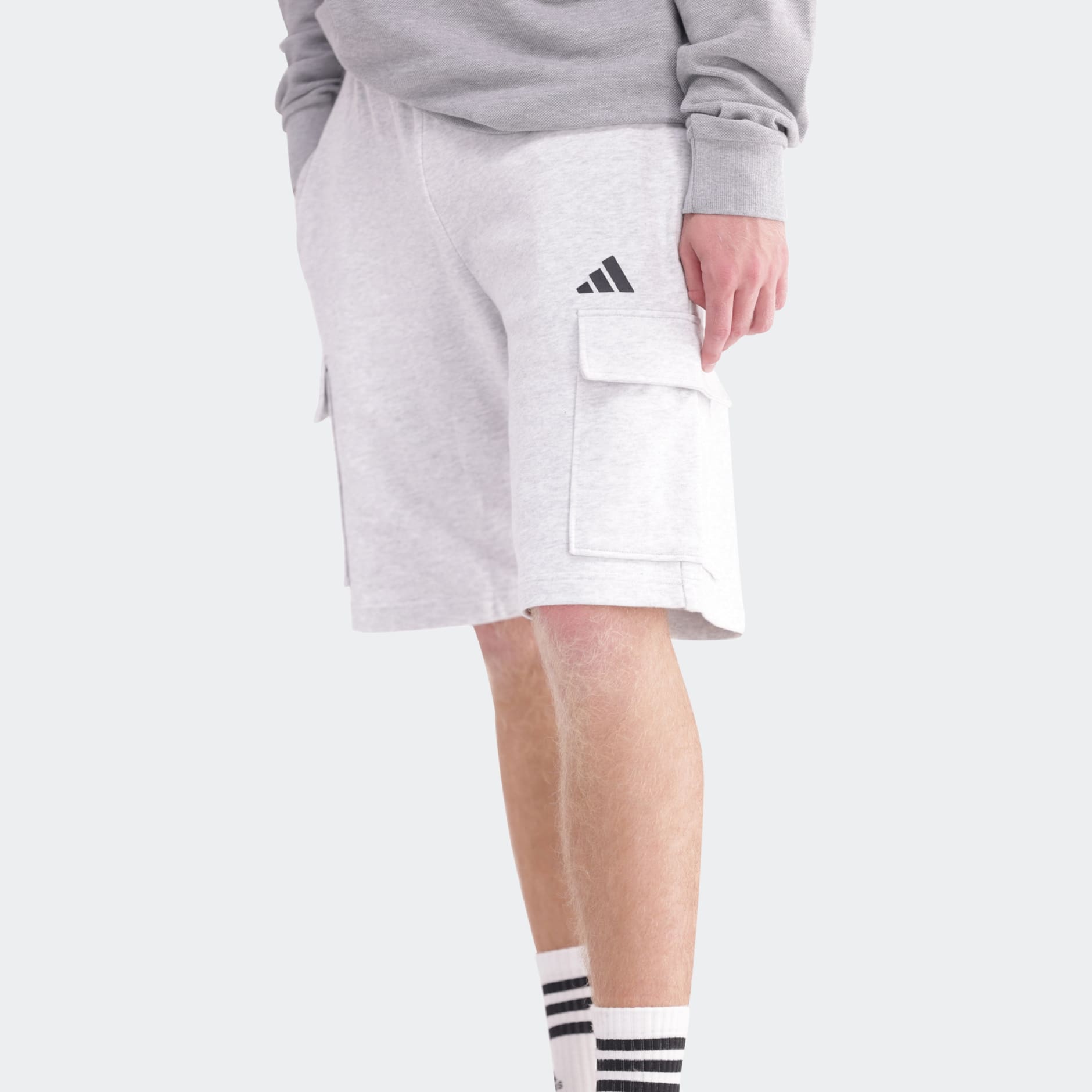 Essentials Feel Cozy Fleece Cargo Shorts