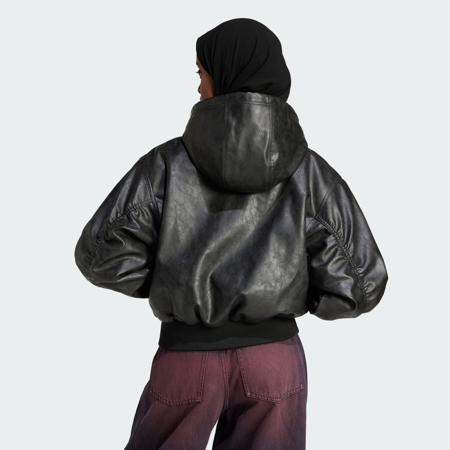 Adilenium Season 3 Vintage Faux Leather Jacket - Black