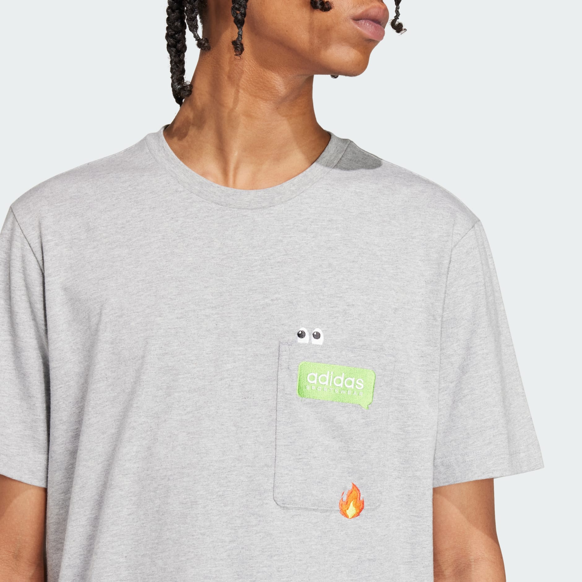 Tricou cu imprimeu Remoji Pocket