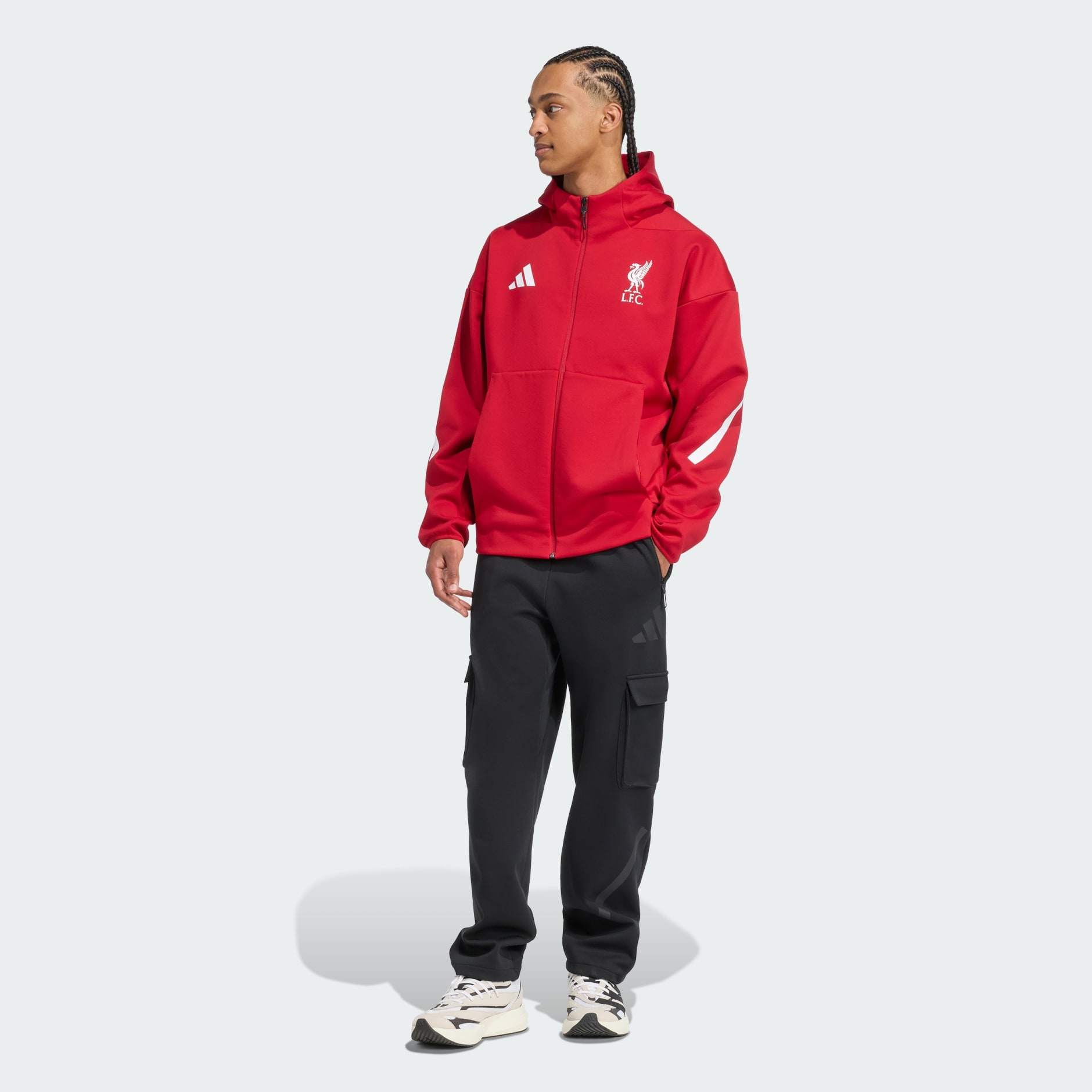 Clothing - Liverpool FC ADIDAS Z.N.E. Anthem Jacket - Red