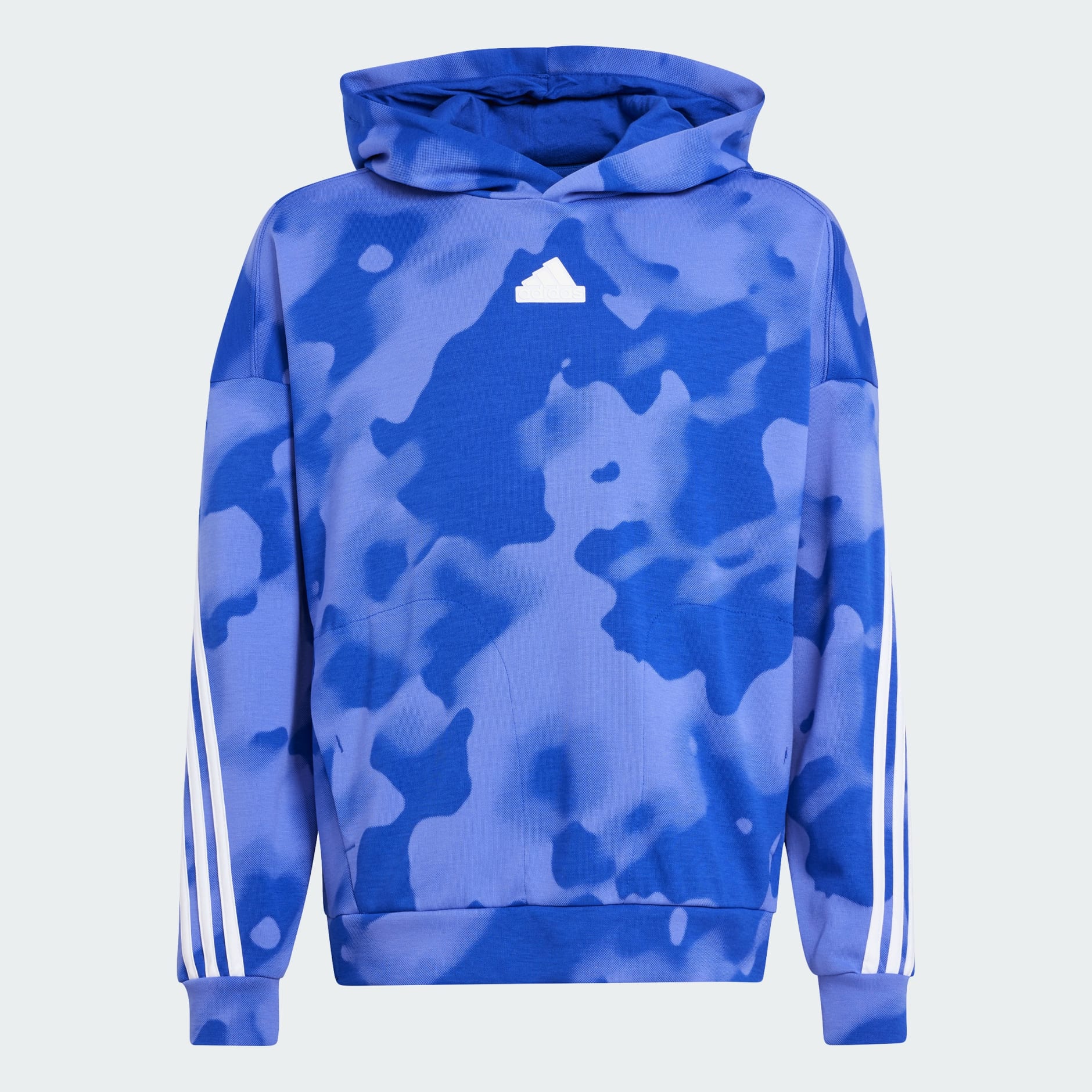 Clothing Future Icons Camo Printed Hoodie Kids Blue adidas South Africa