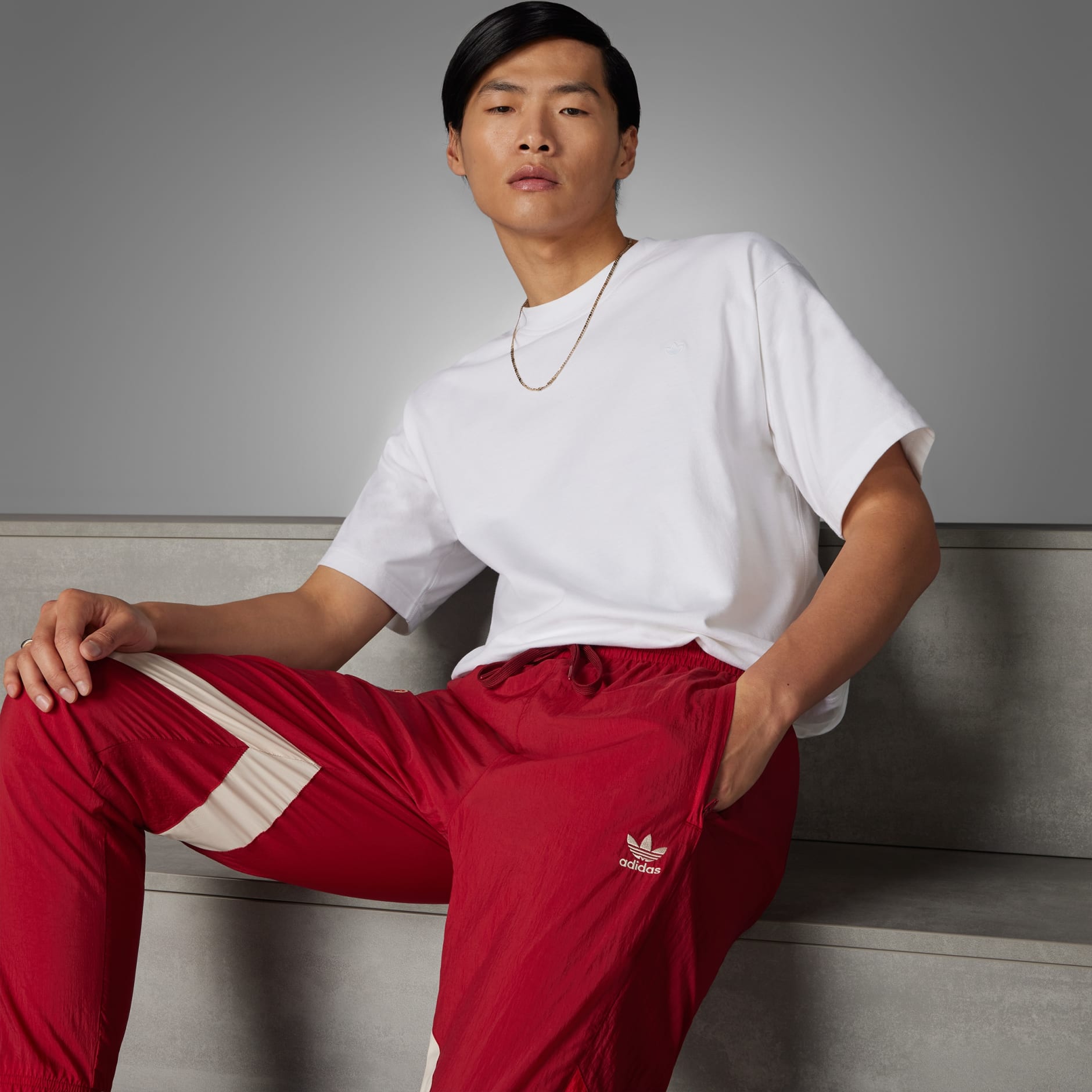 adidas FC Bayern Originals Track Pants Burgundy adidas UAE