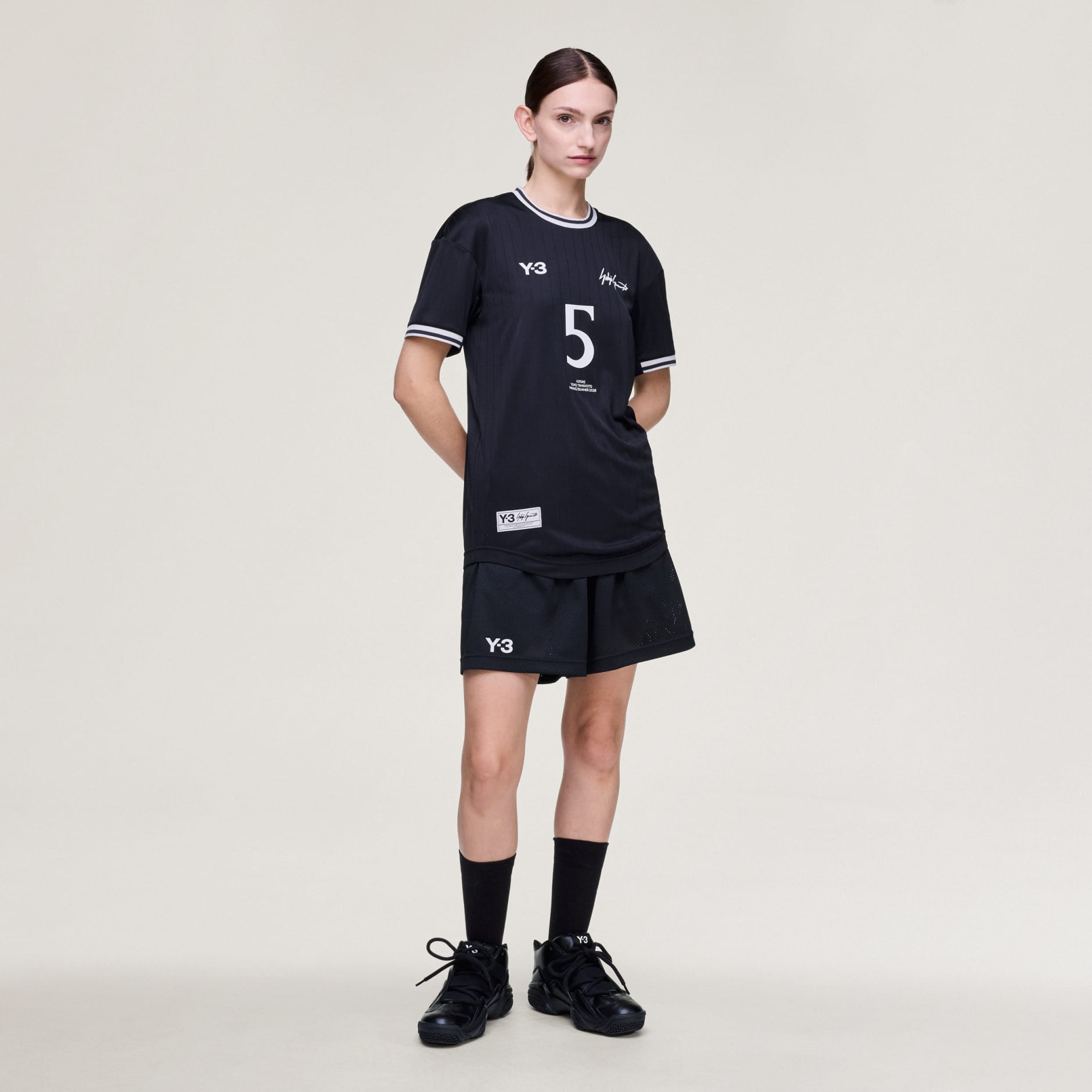 PANTALONI SCURȚI Y-3 MESH