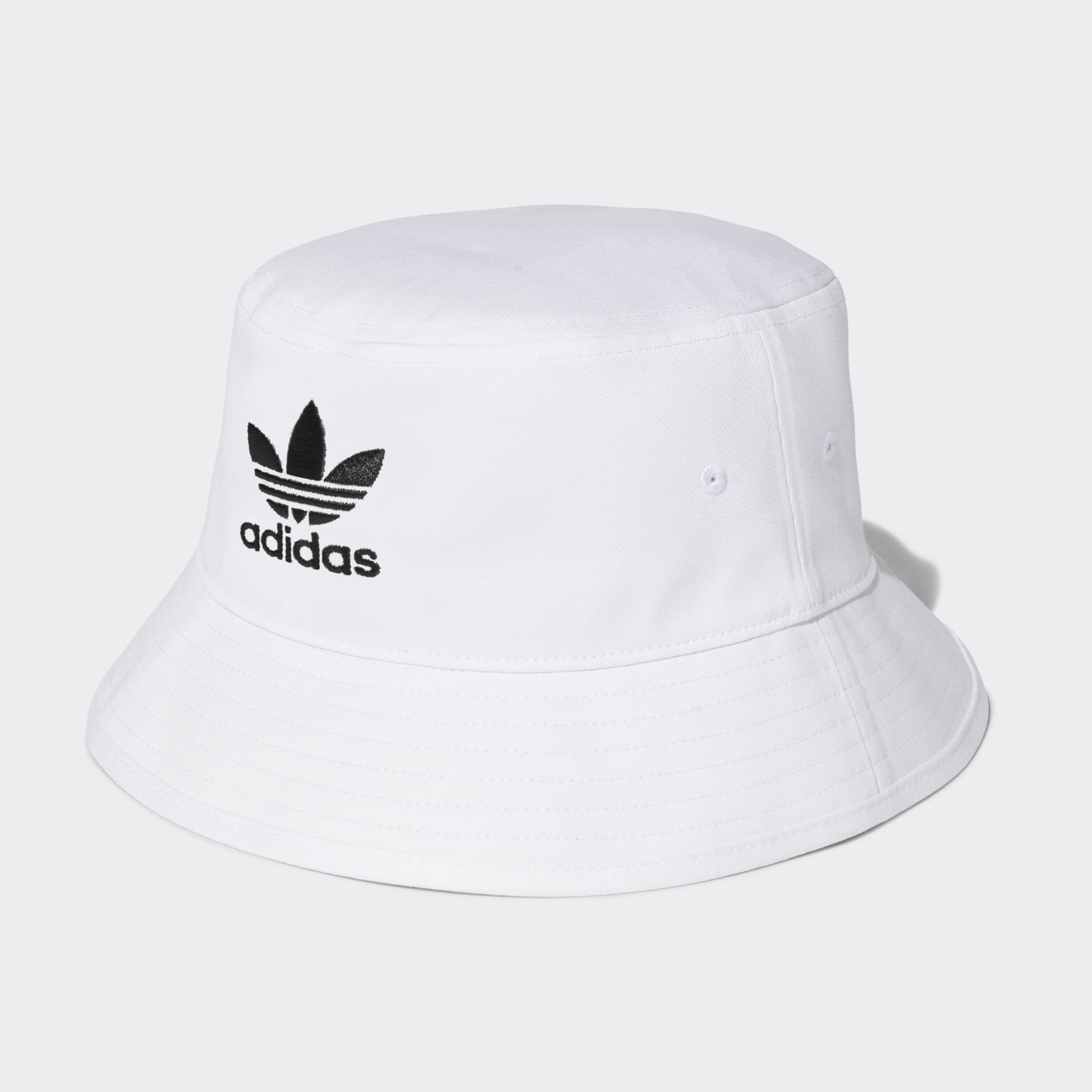 adidas Adicolor Trefoil Bucket Hat - White | adidas GH