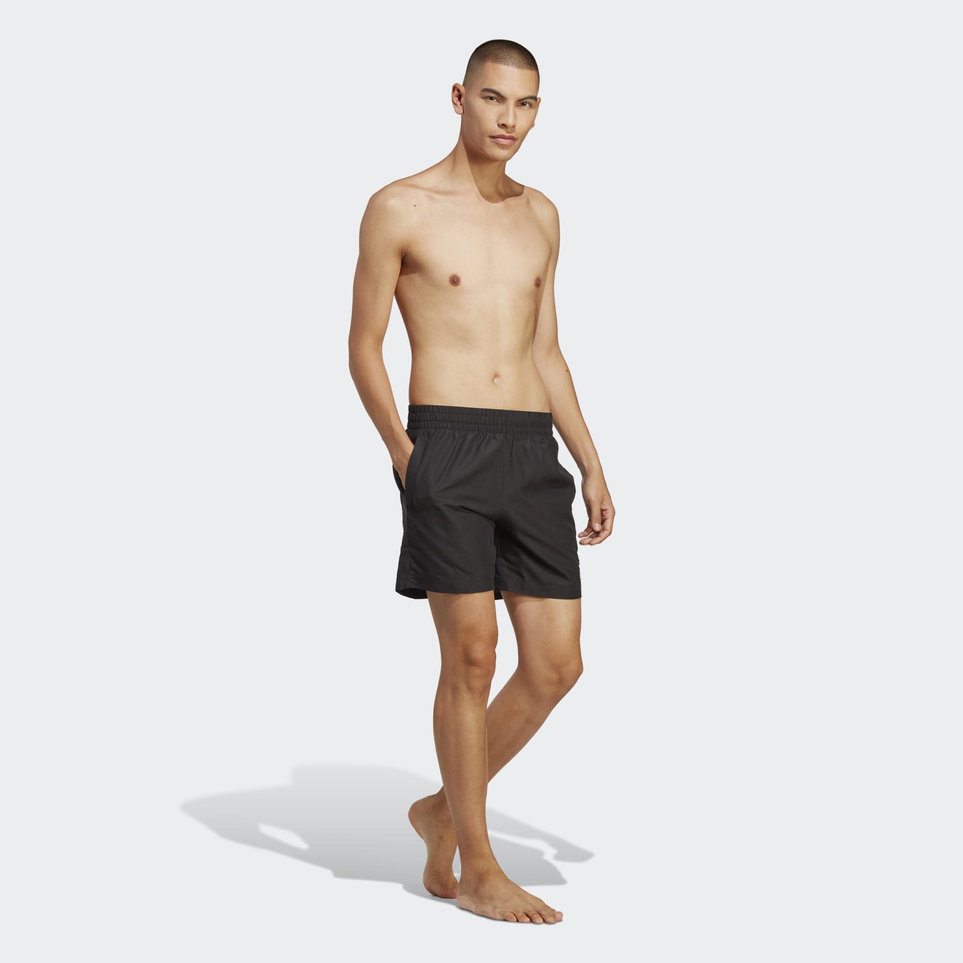 adidas Adicolor Essentials Solid Swim Shorts - Black | adidas UAE