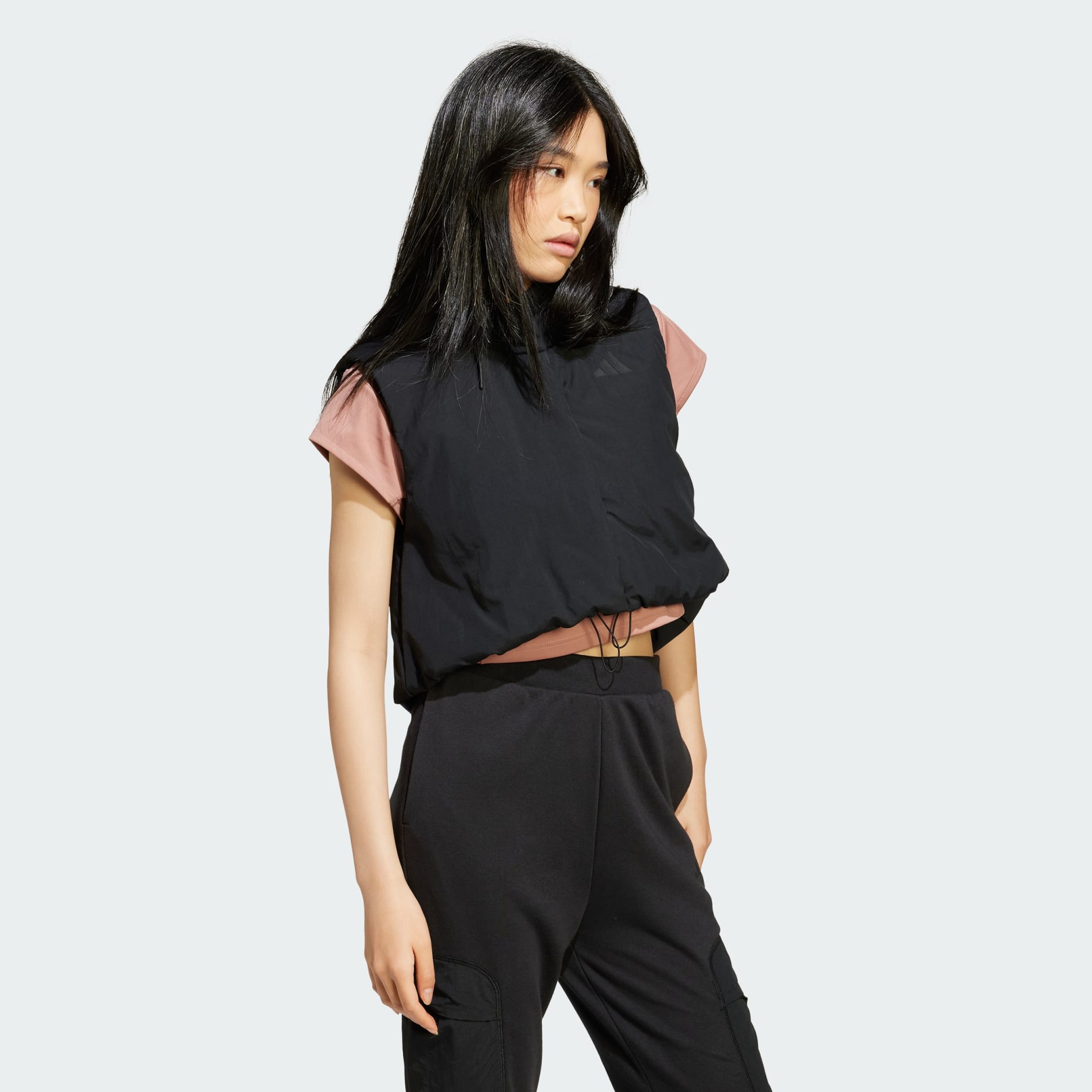 CLOTHING - City Escape Cropped Vest - Black | adidas Oman