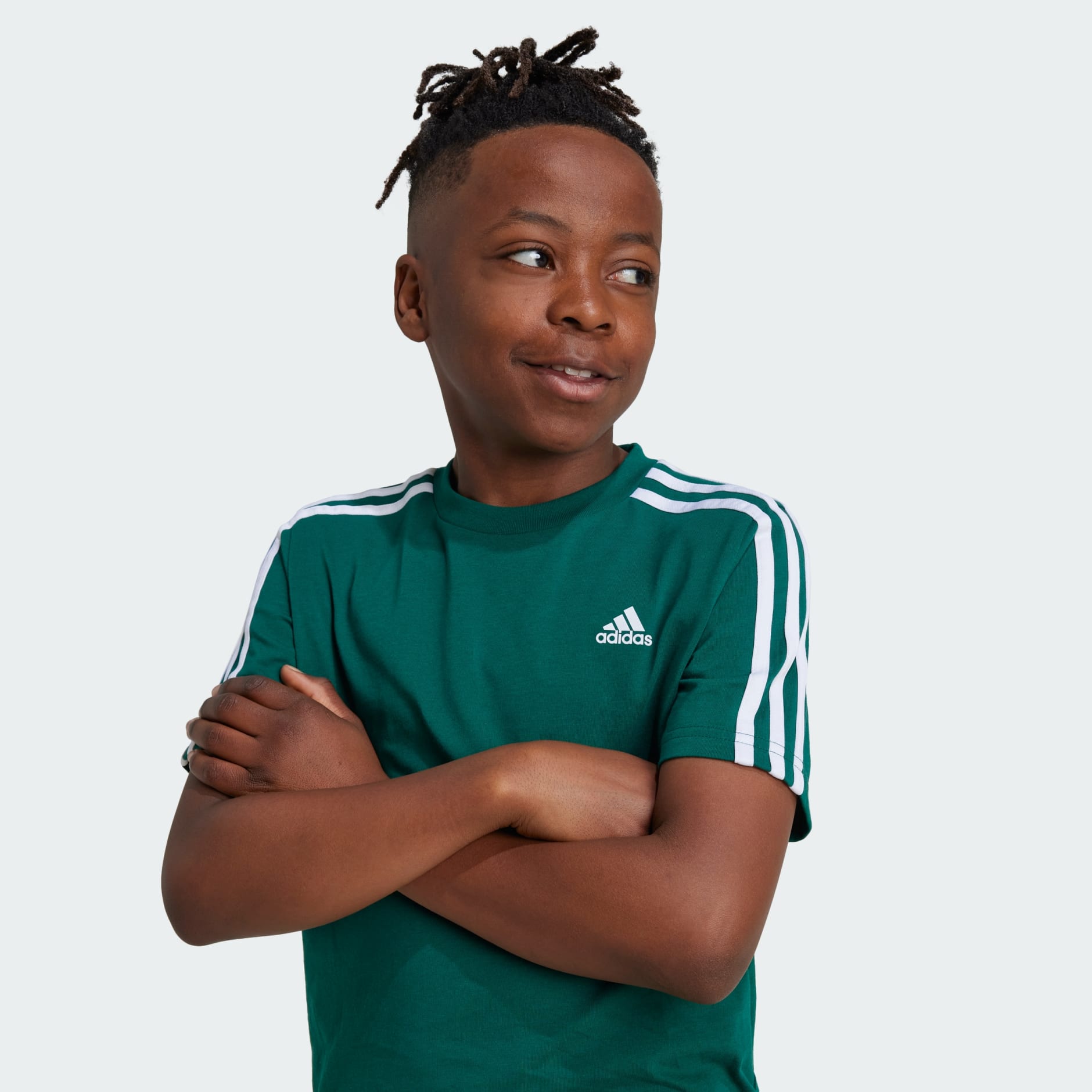 חולצת טי שירט כותנה Essentials 3-Stripes