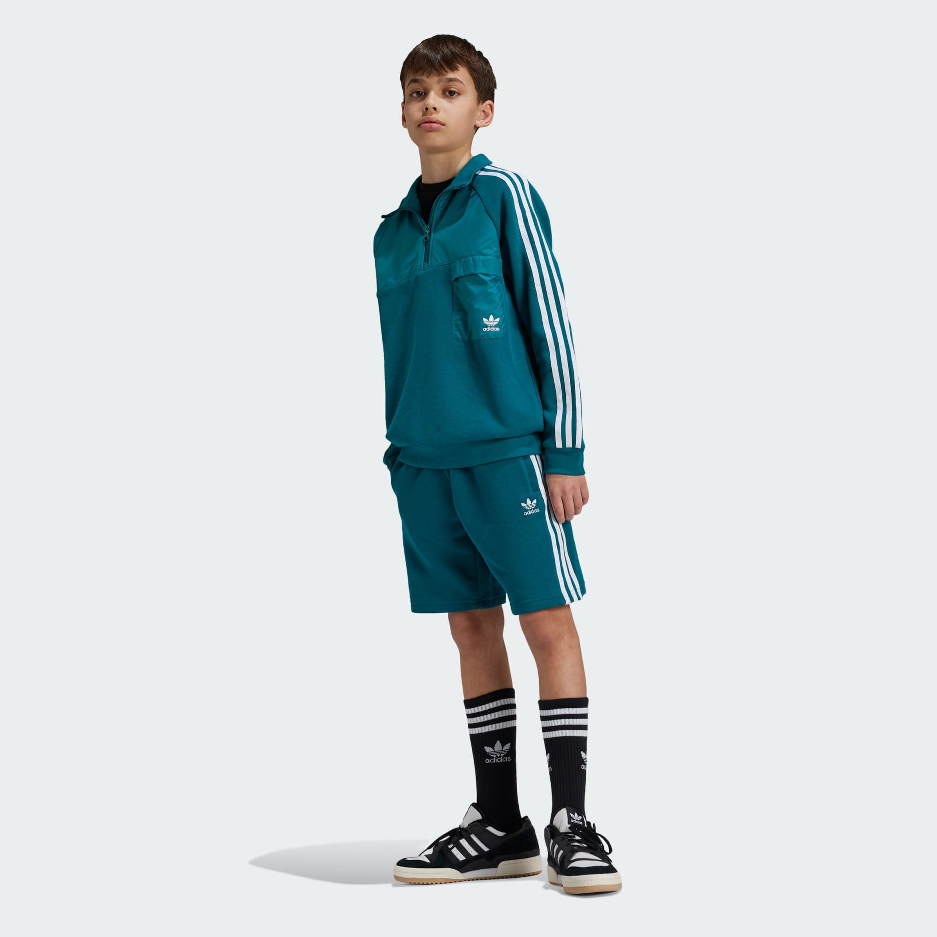 Boys adidas trefoil sweatshirt best sale