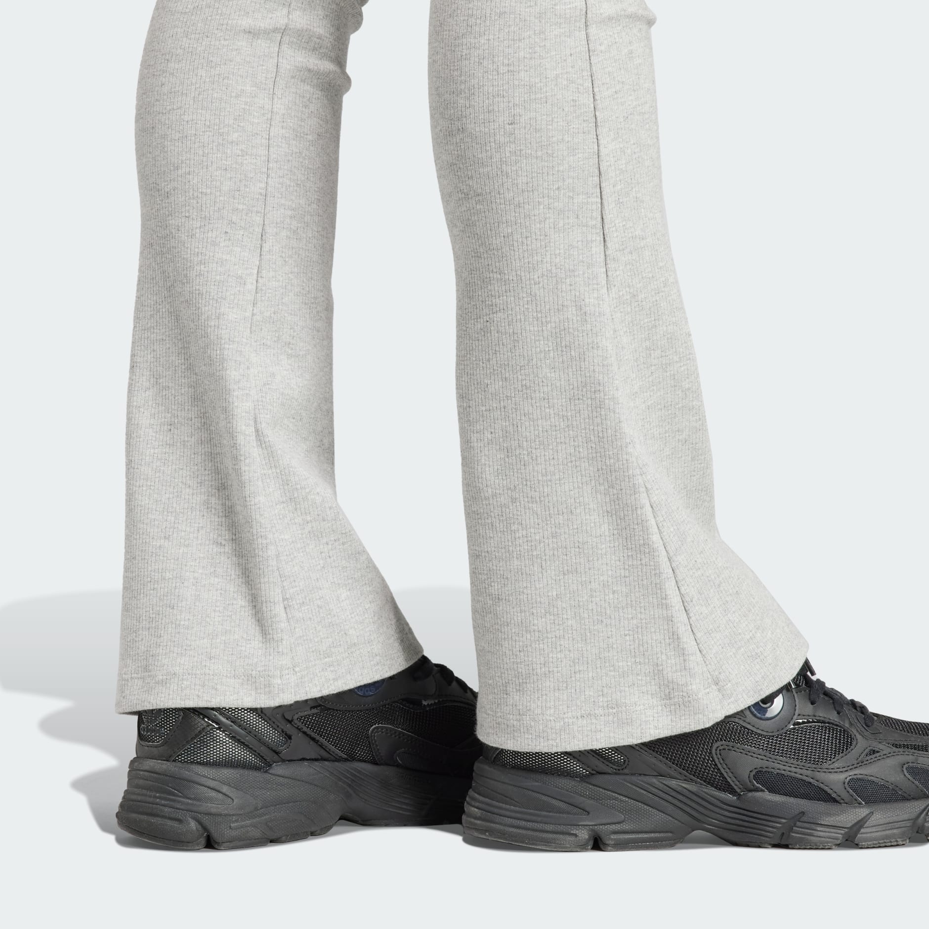 adidas Essentials Rib Flared Pants - Grey