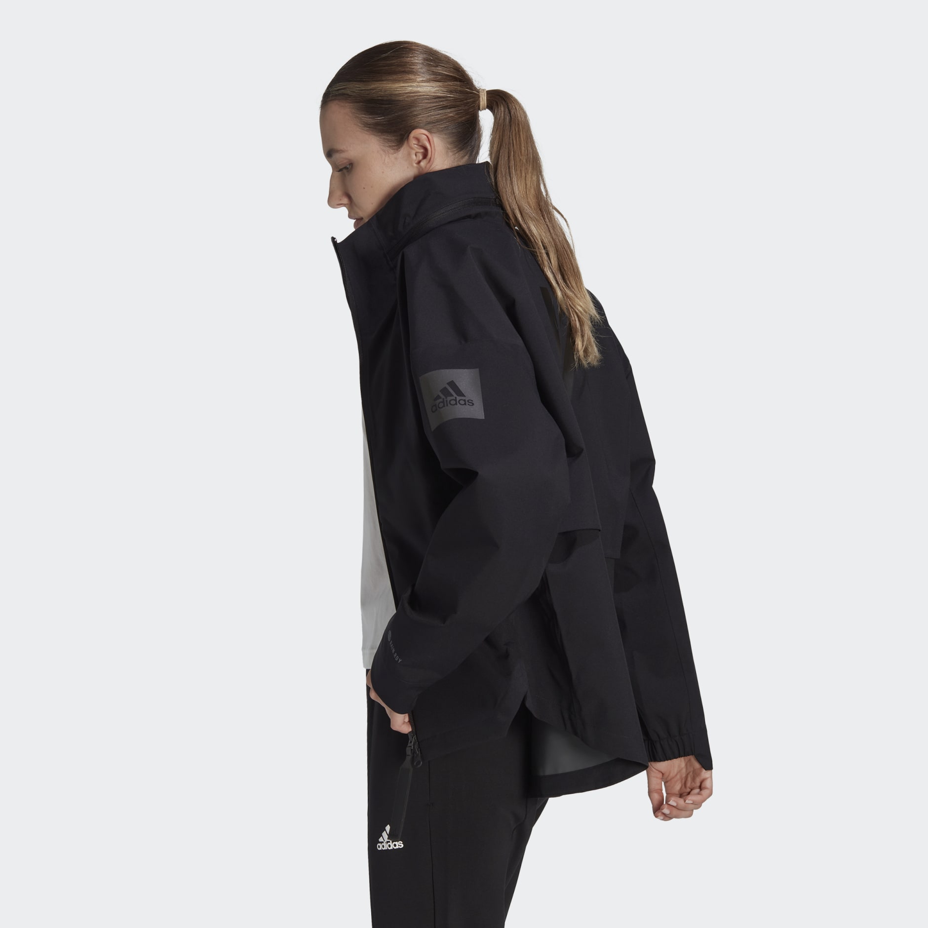 Women's Clothing - MYSHELTER RAIN.RDY Jacket - Black | adidas Oman