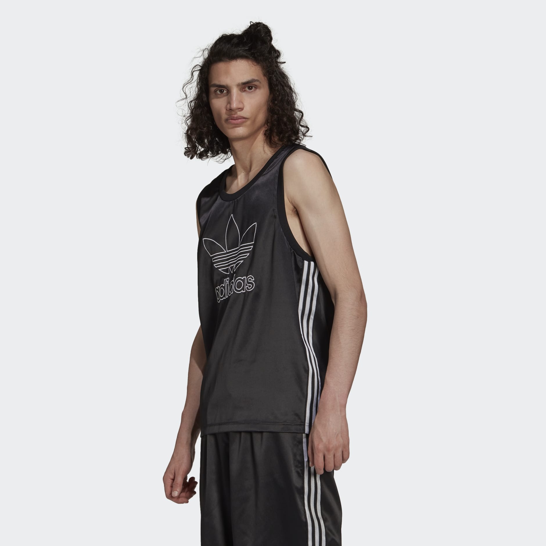 Adicolor Trefoil 3-Stripes Satin Tank Top