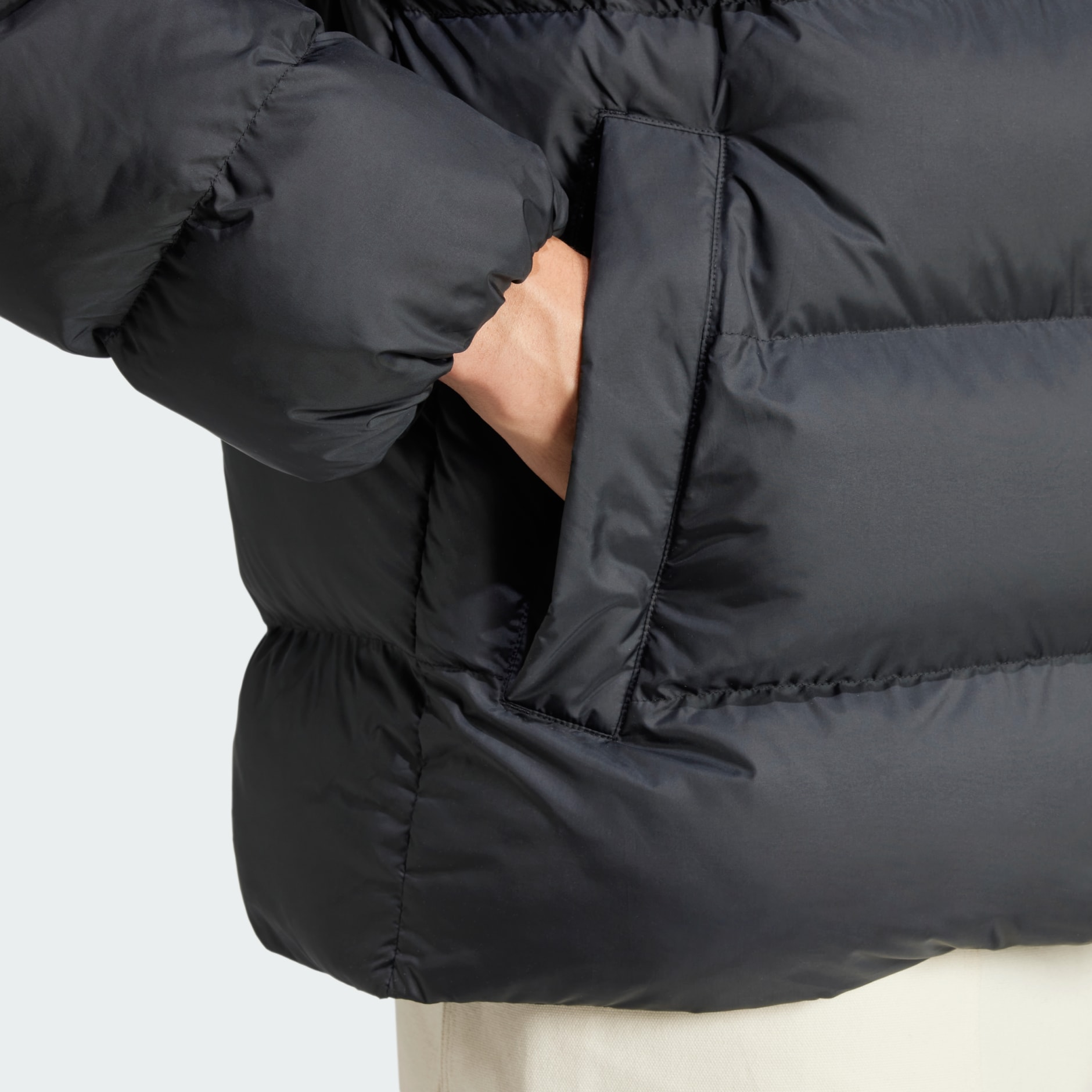 Tonal Hooded Puffer Jacket