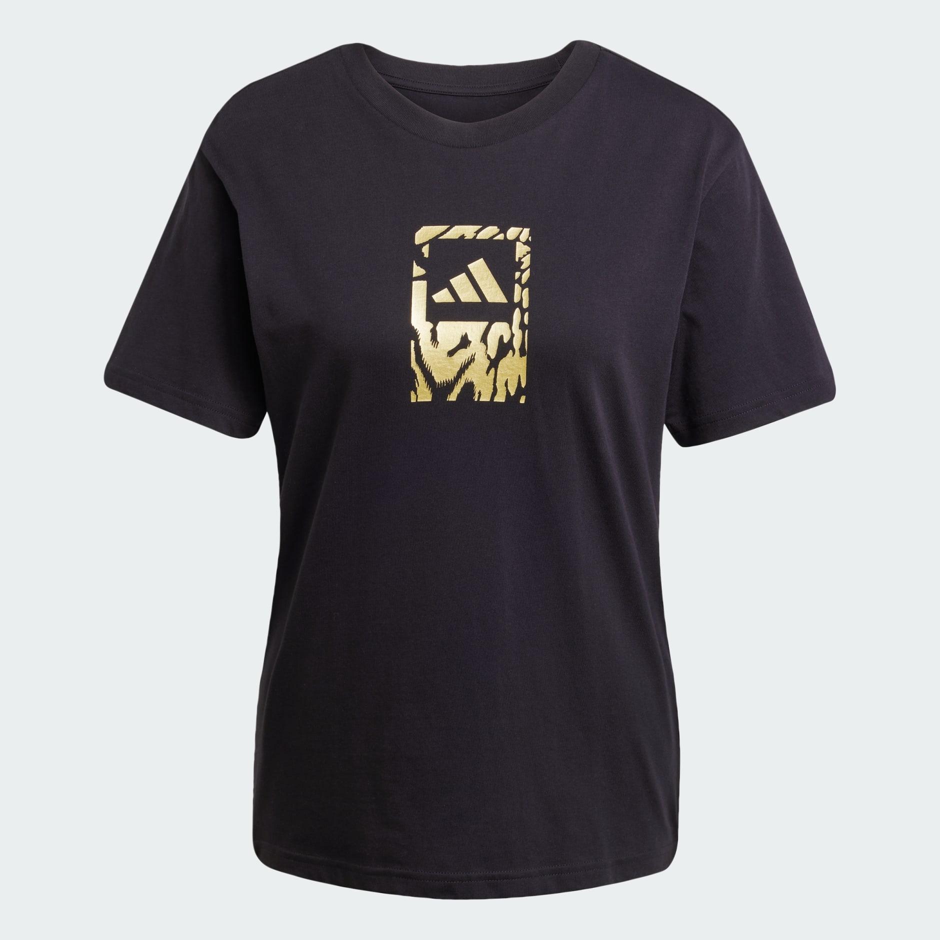 Tech 金屬色圖案 T 裇