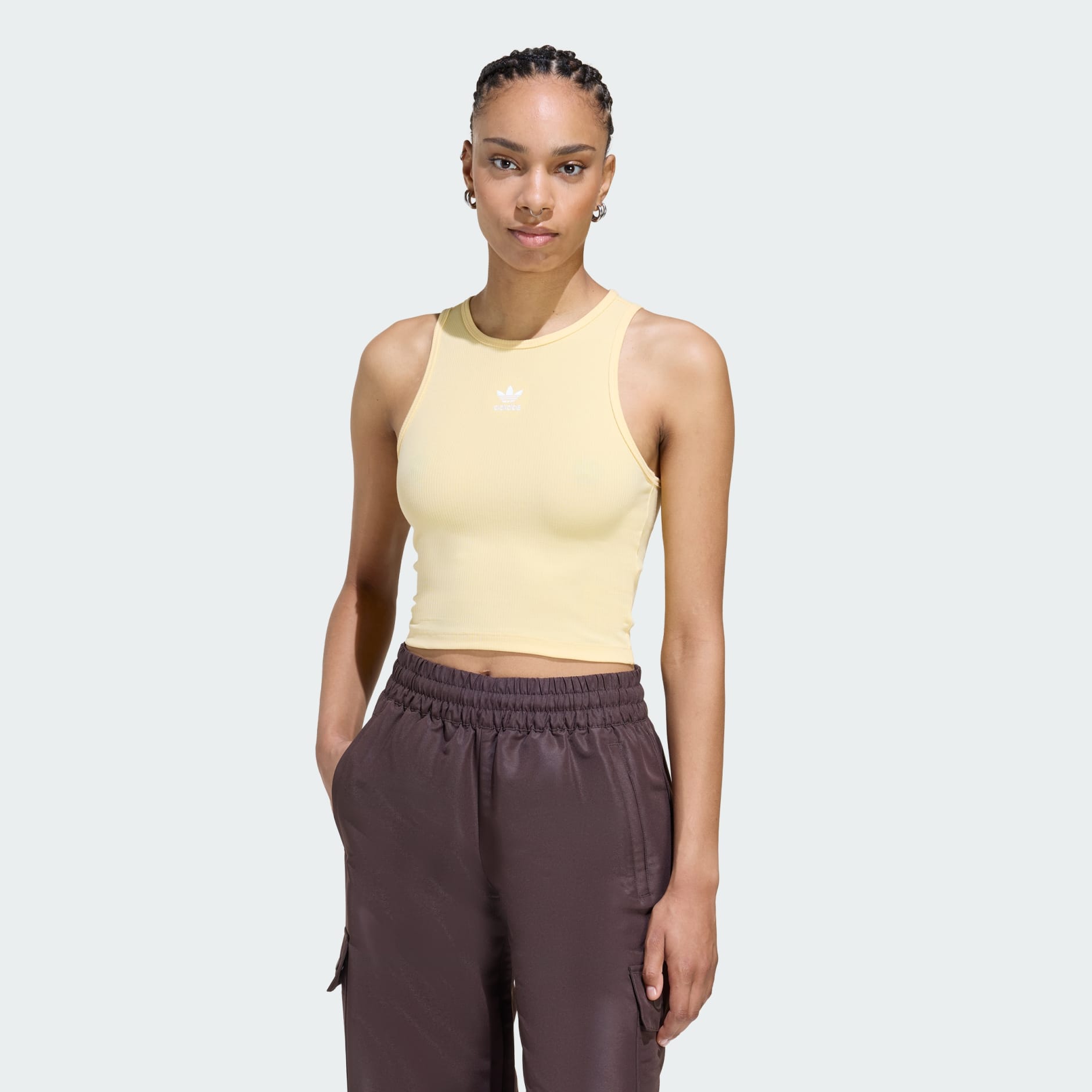 Rebrasta majica bez rukava Essentials