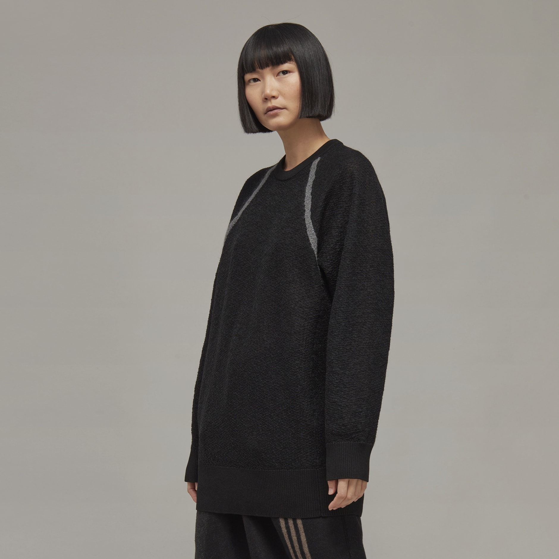 Y-3 Classic Sheer Knit Crew Sweater