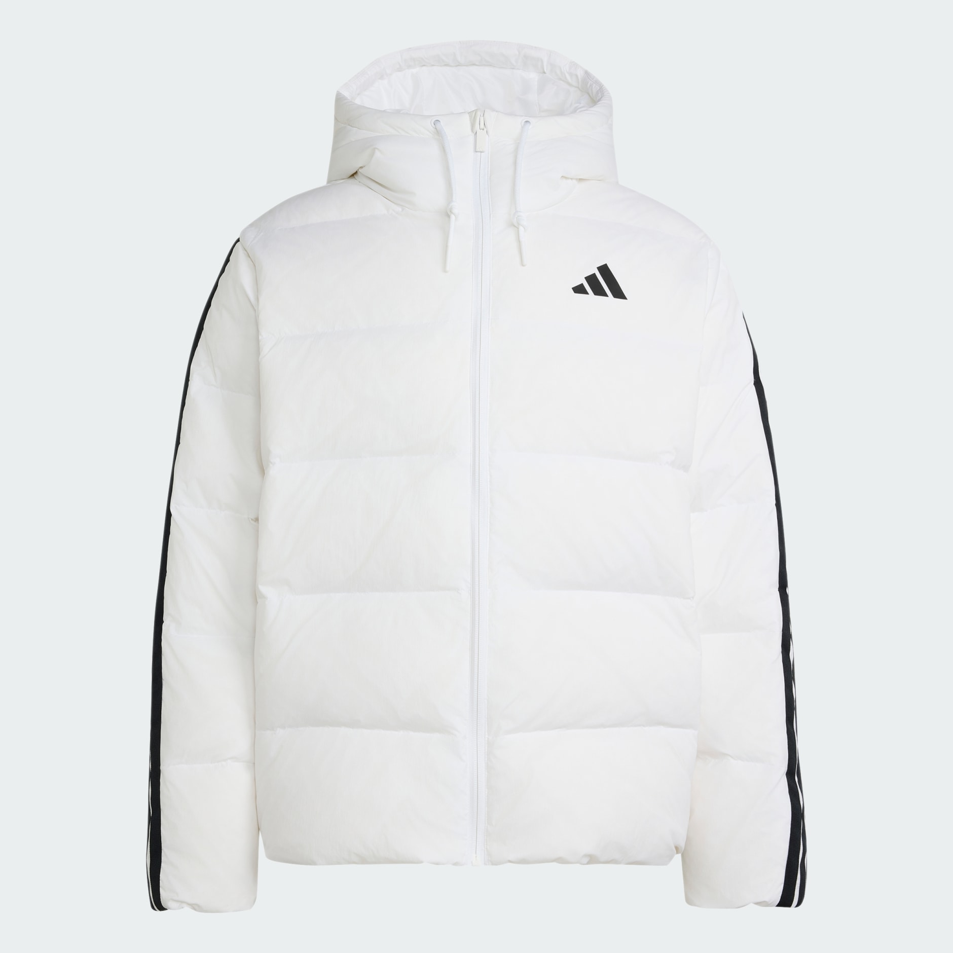 Essentials Climawarm 3-Stripes Puffer Down Hooded Jacket