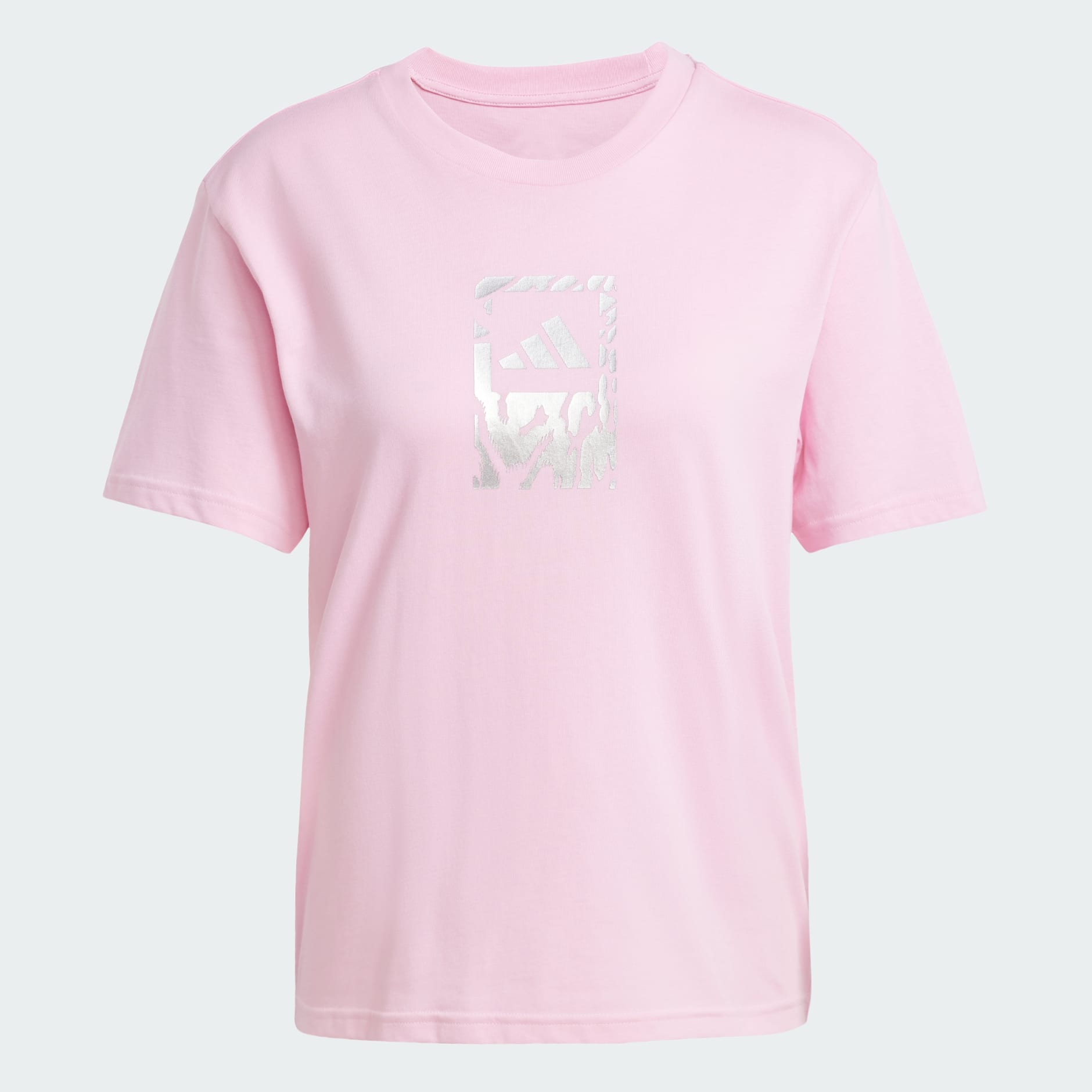 Tech 金屬色圖案 T 裇