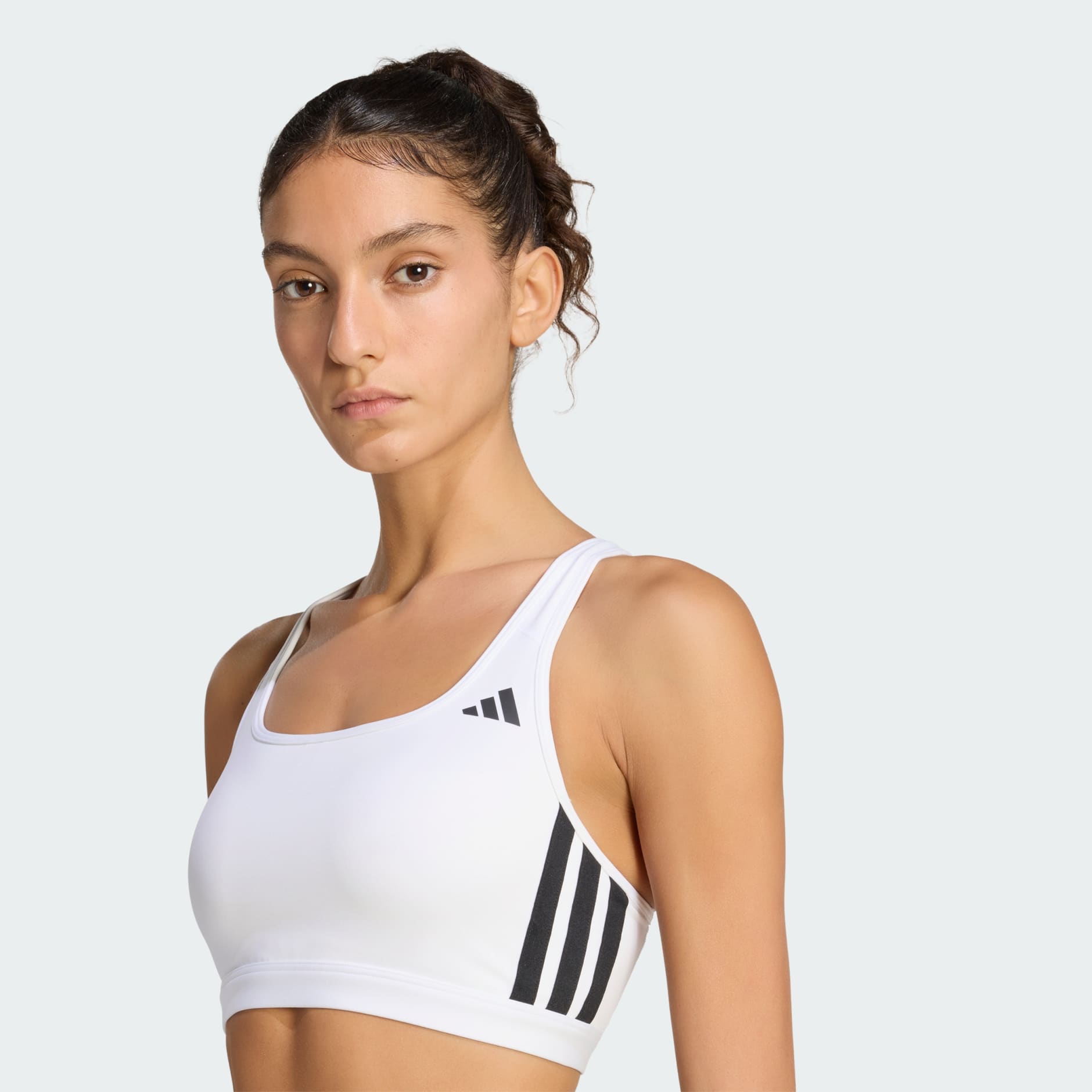 Optime Essentials Workout 3-Stripes Medium Support Bra