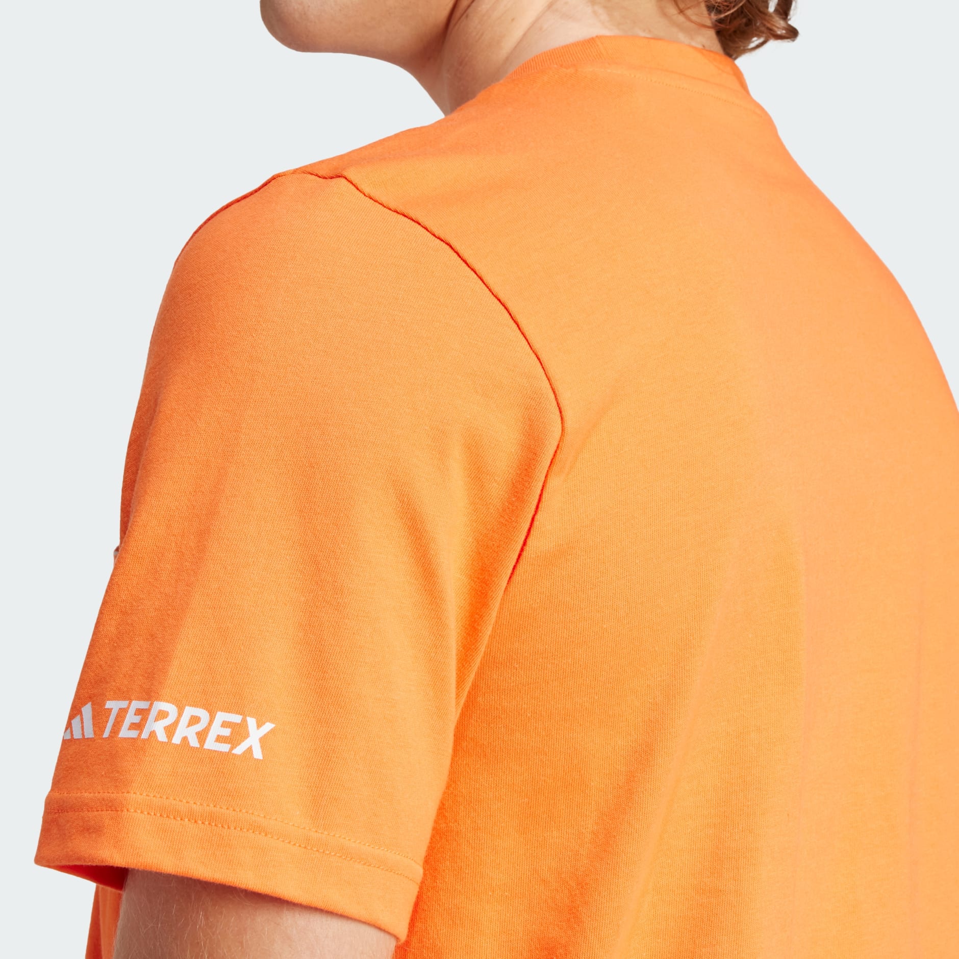 Men's Clothing - Terrex Graphic Pocket Print Tee - Orange | adidas 