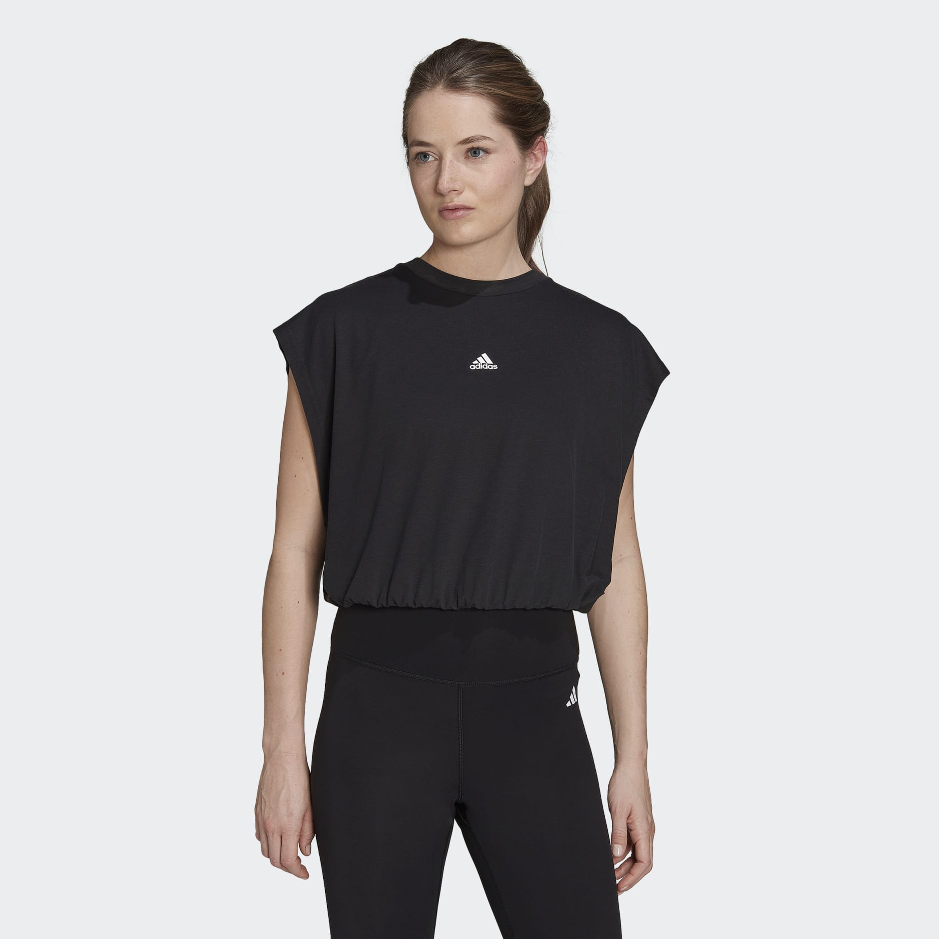 Clothing - Hyperglam Sleeveless Tee - Black | adidas South Africa