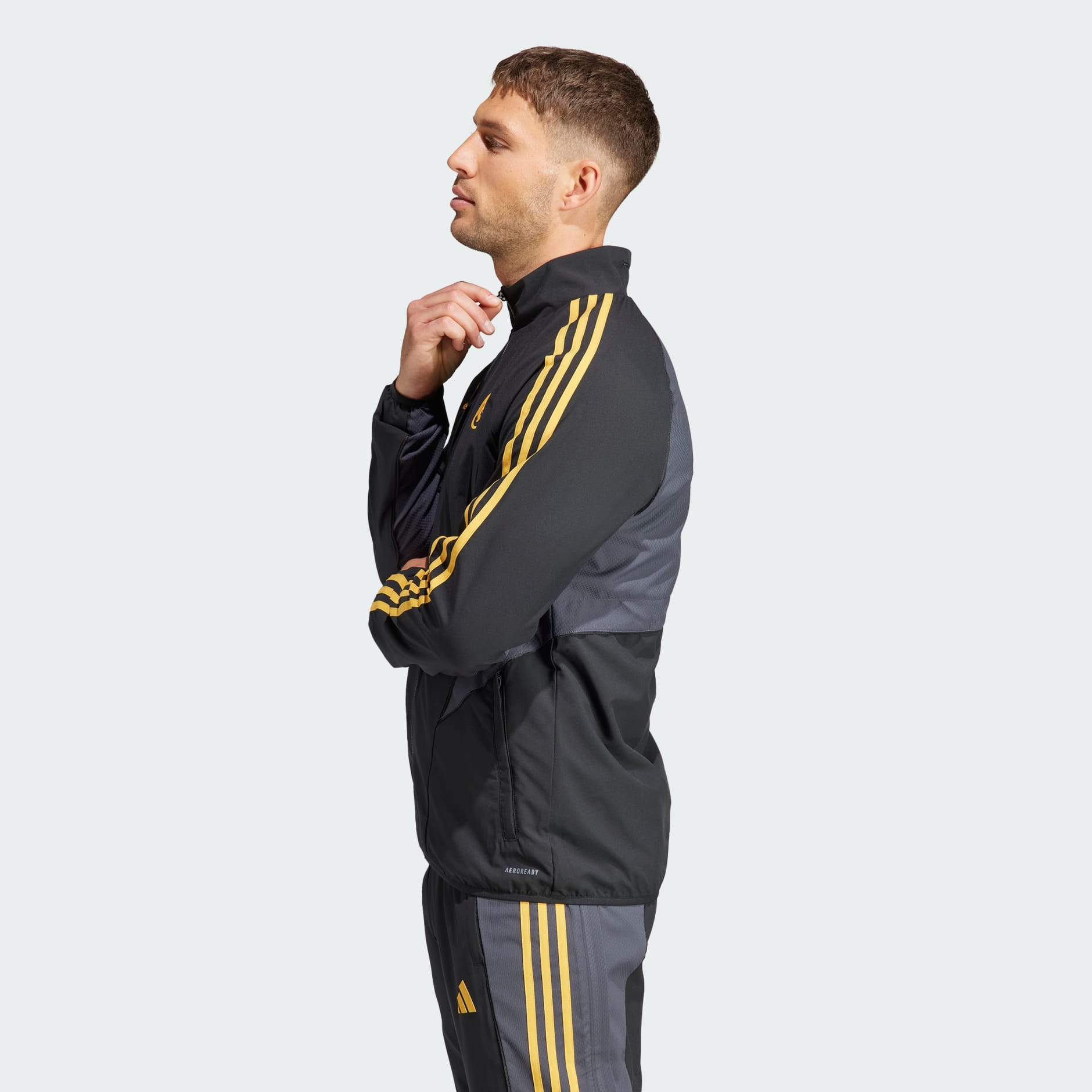 adidas Performance REAL MADRID TRACK SUIT - Chándal - black/negro 