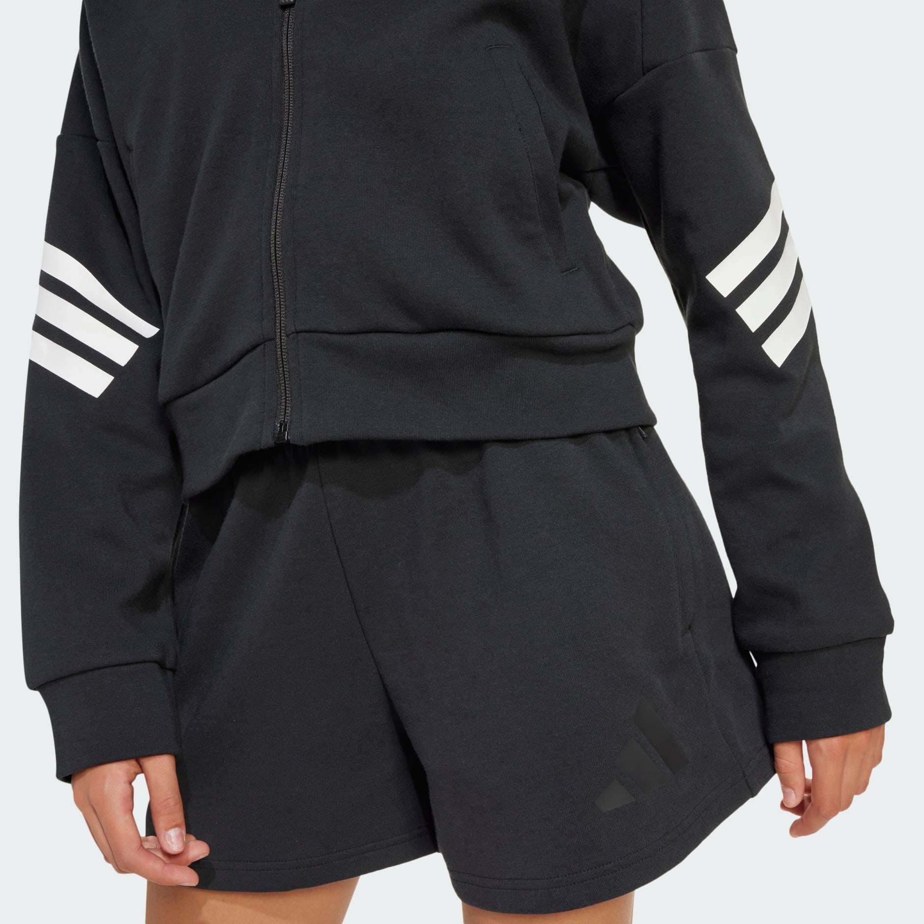 adidas Future Icons 3 Stripes 上下セット adidas Future Icons 3-Stripes Full-Zip Hooded Track Jacket