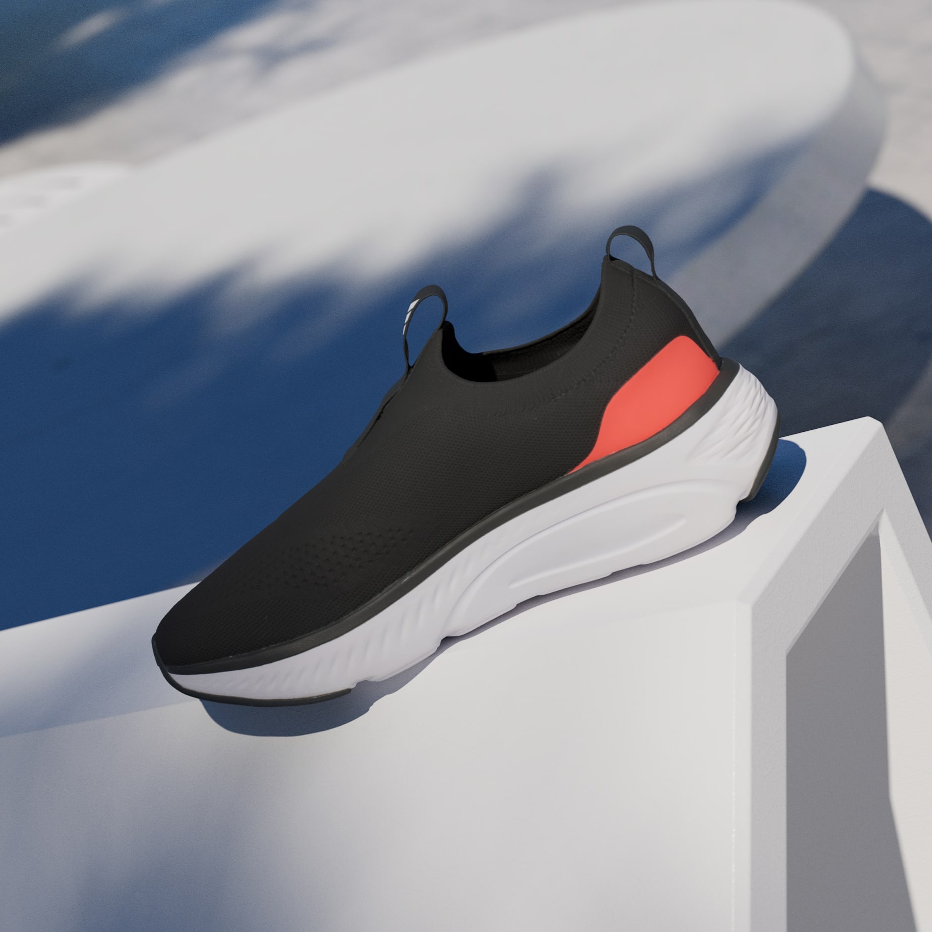 ★ADIDAS★ CLOUDFOAM GO SOCK ID4036 adidas Cloudfoam Go Sock 'Black White Solar Red' ID4036