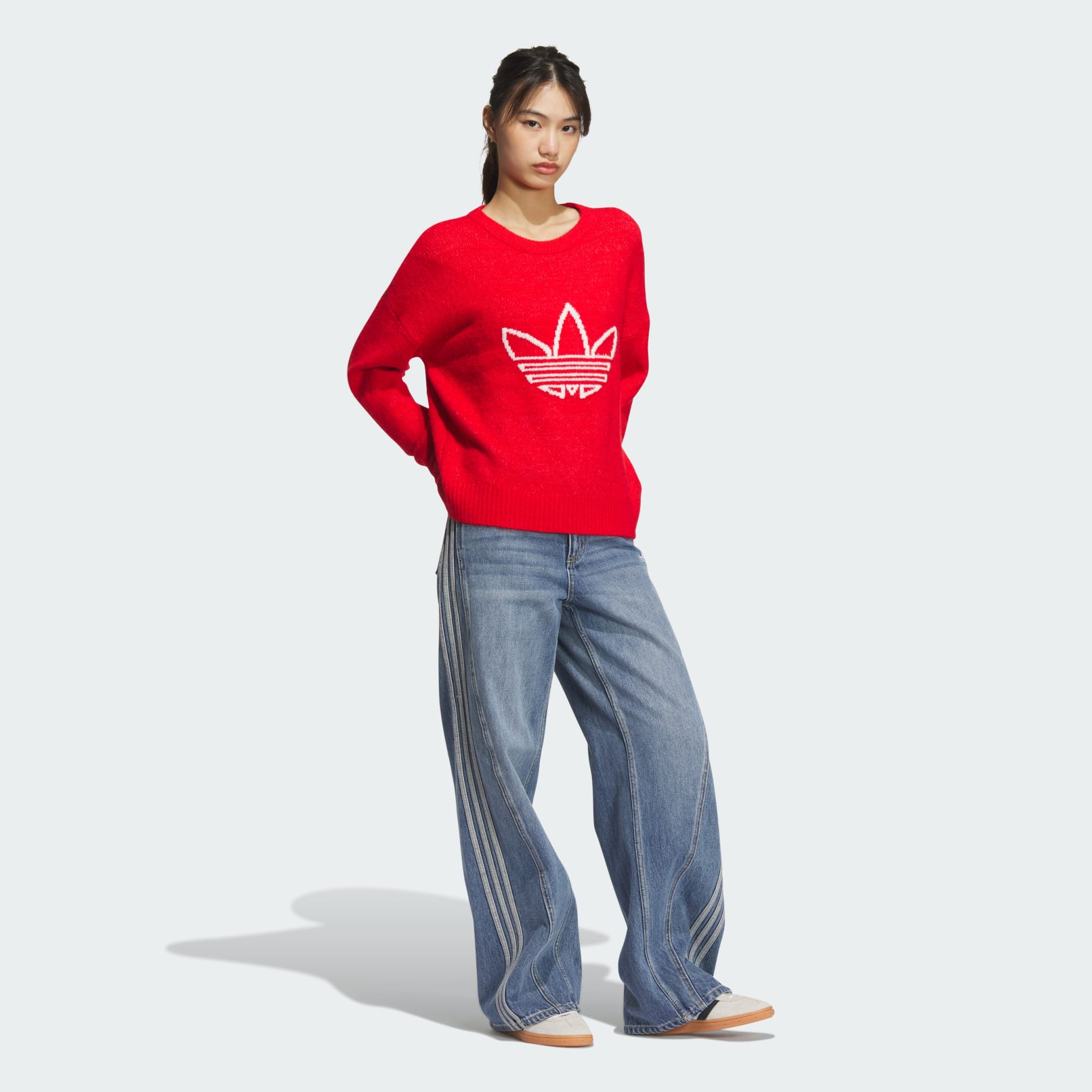 Retro Remix Sweater - Red | adidas Hong Kong
