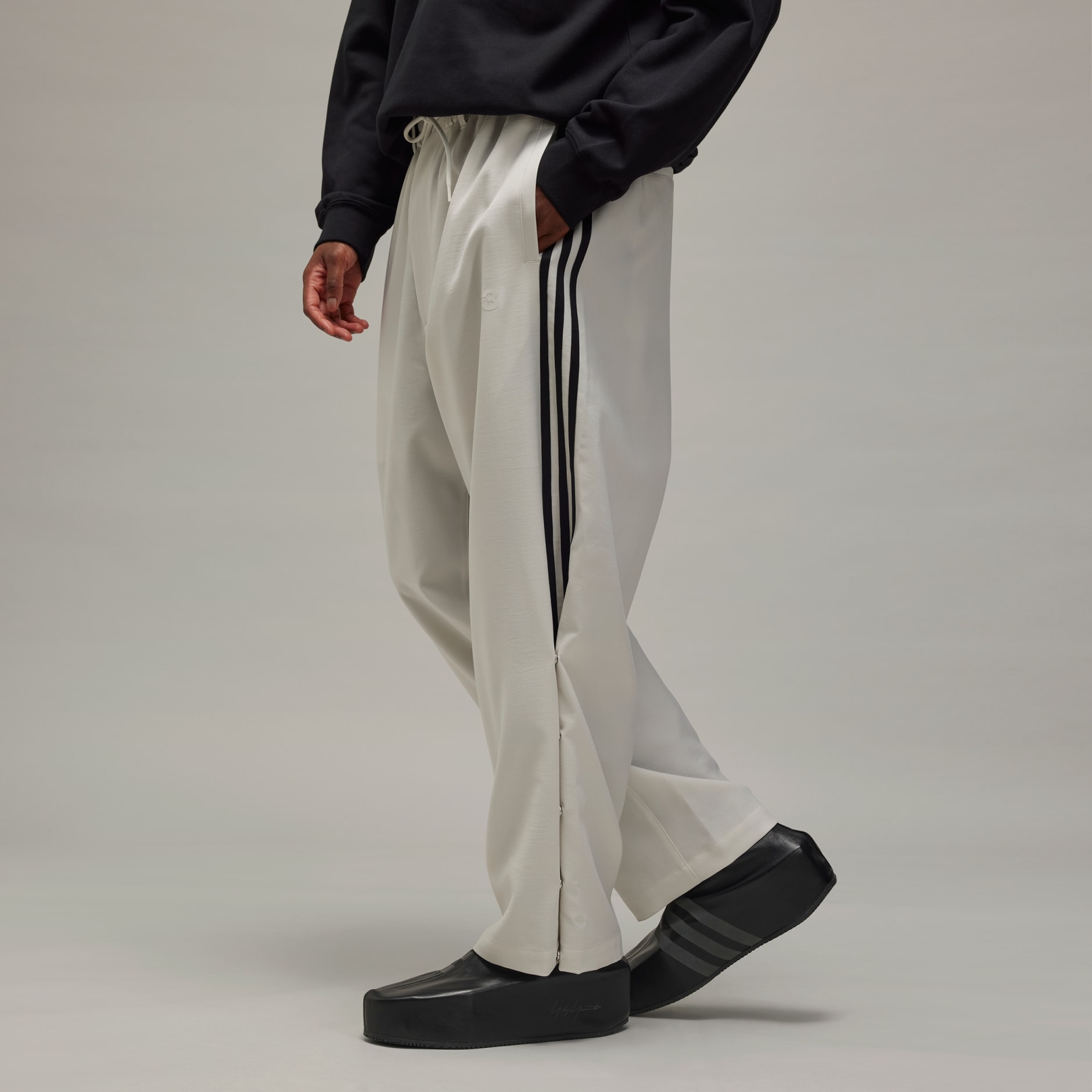 adidas Y-3 Sport Uniform 3-Stripes Pants - Grey | adidas UAE