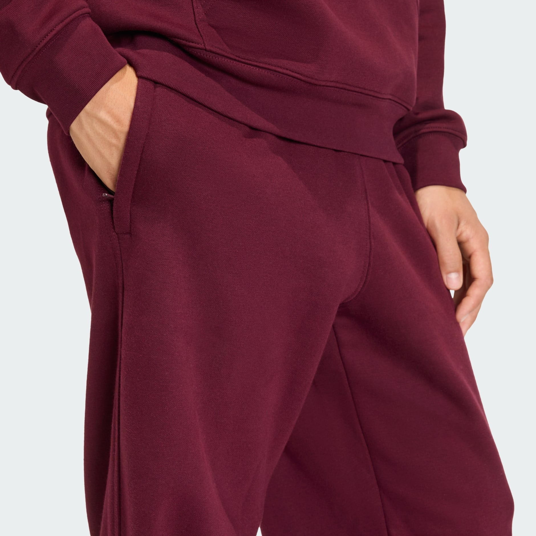 PANTALONI LARGI CU TIV DESCHIS ESSENTIAL