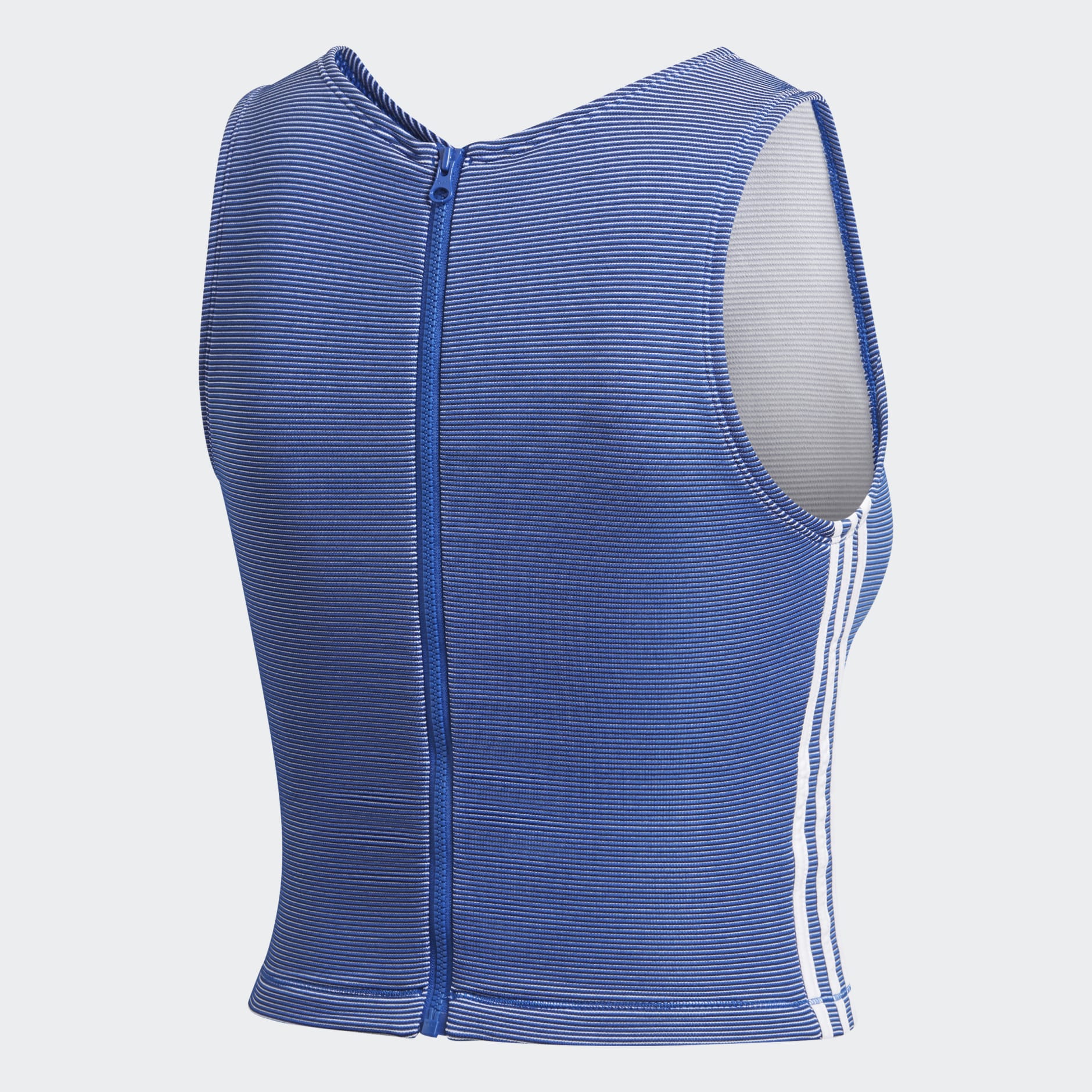 Zippable Ribbed Tank Top