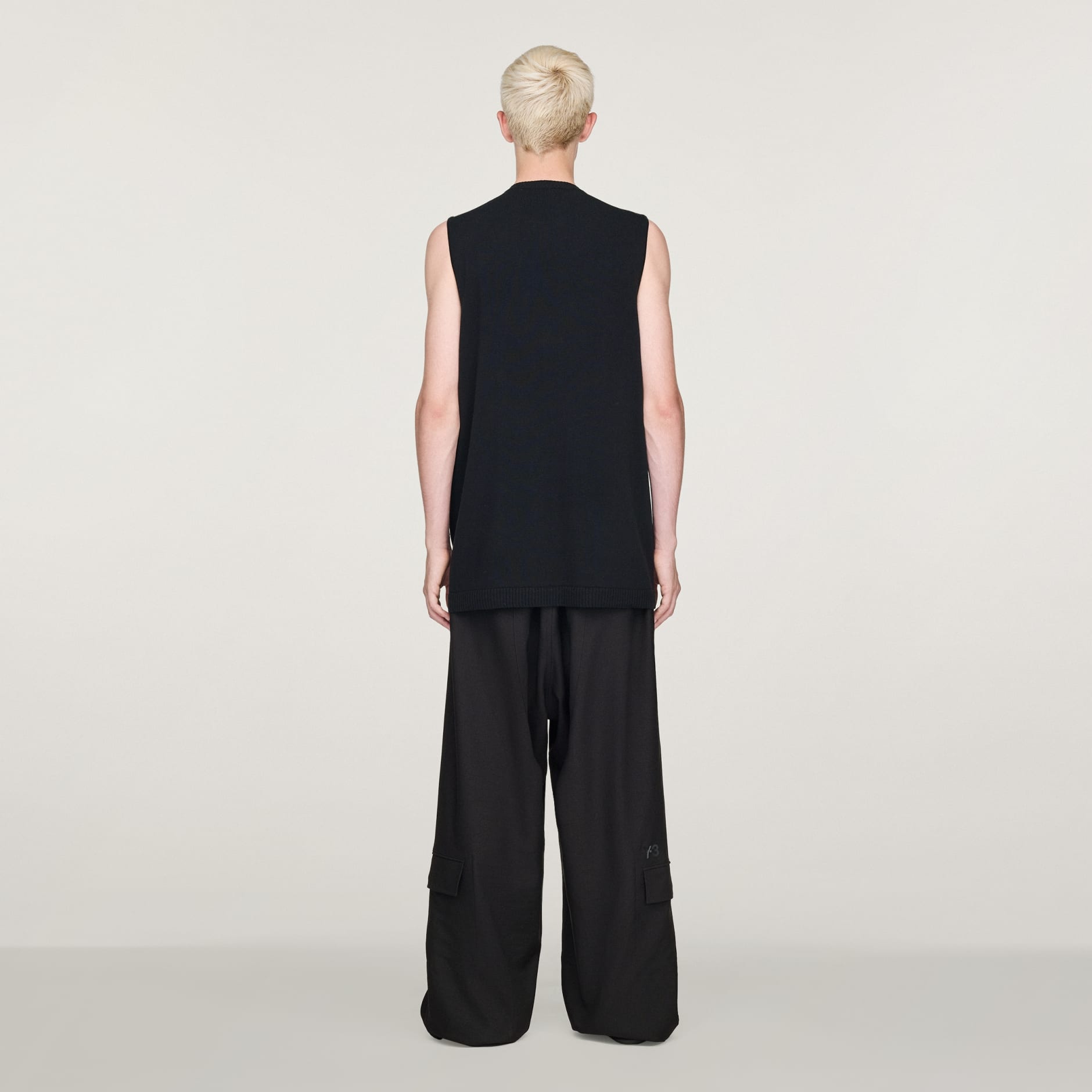 Pleteni prsluk s logotipom Y-3