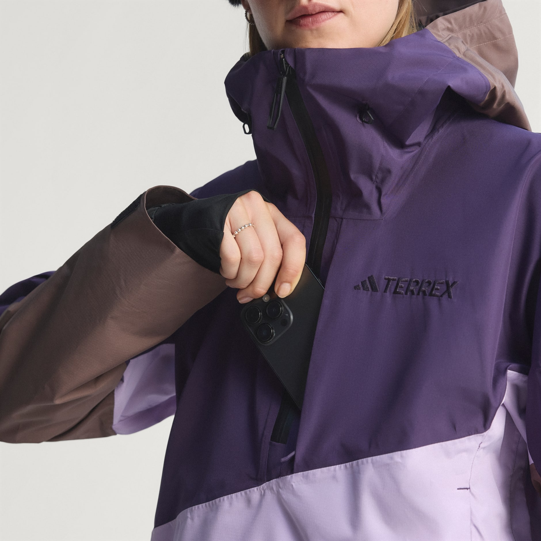 Jachetă Terrex Xploric cu două straturi CLIMAPROOF