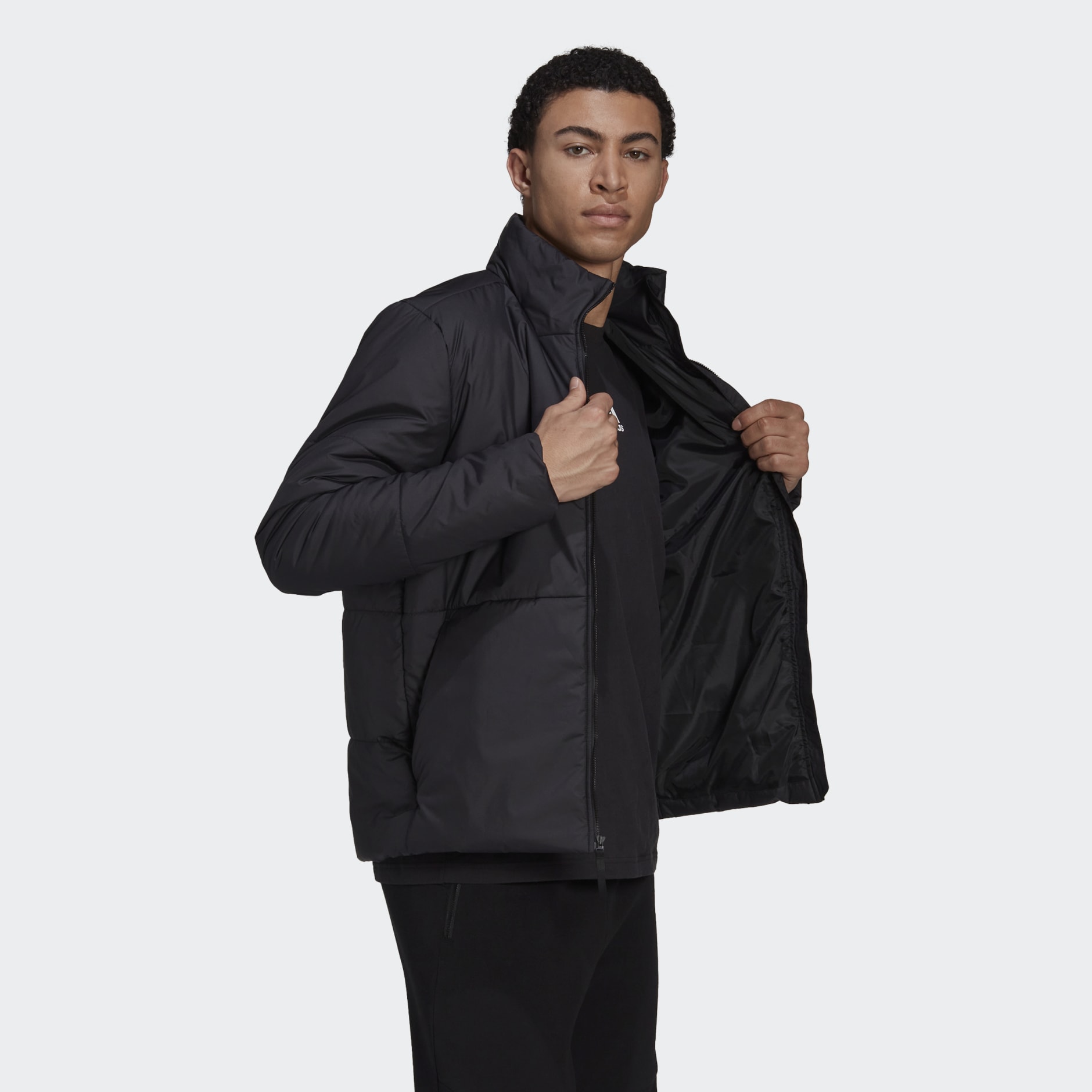 adidas BSC 3-Stripes Insulated Jacket - Black | adidas UAE