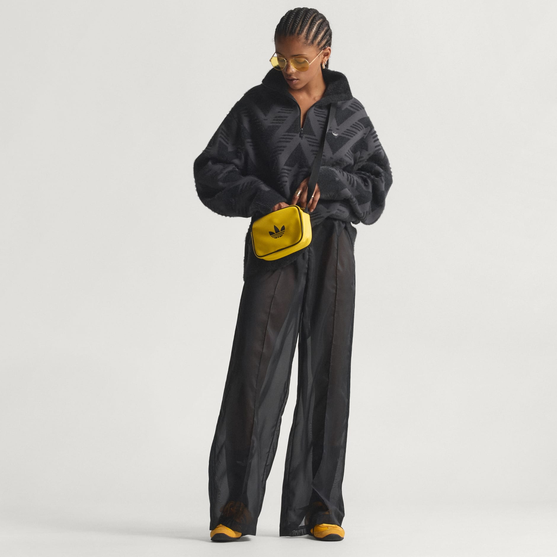 PULOVER TRICOTAT CU FERMOAR PE JUMĂTATE