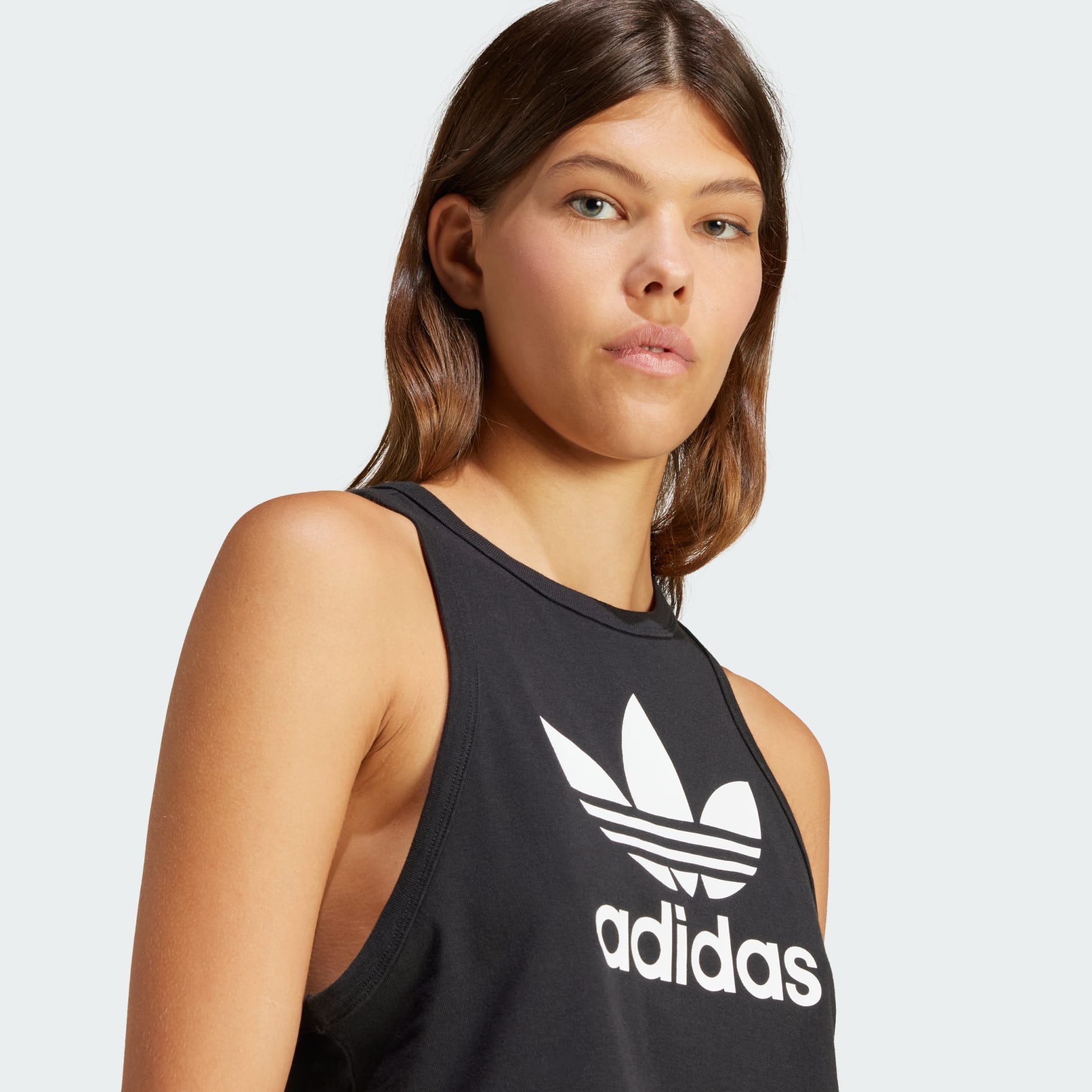 Adidas trefoil tank womens hotsell