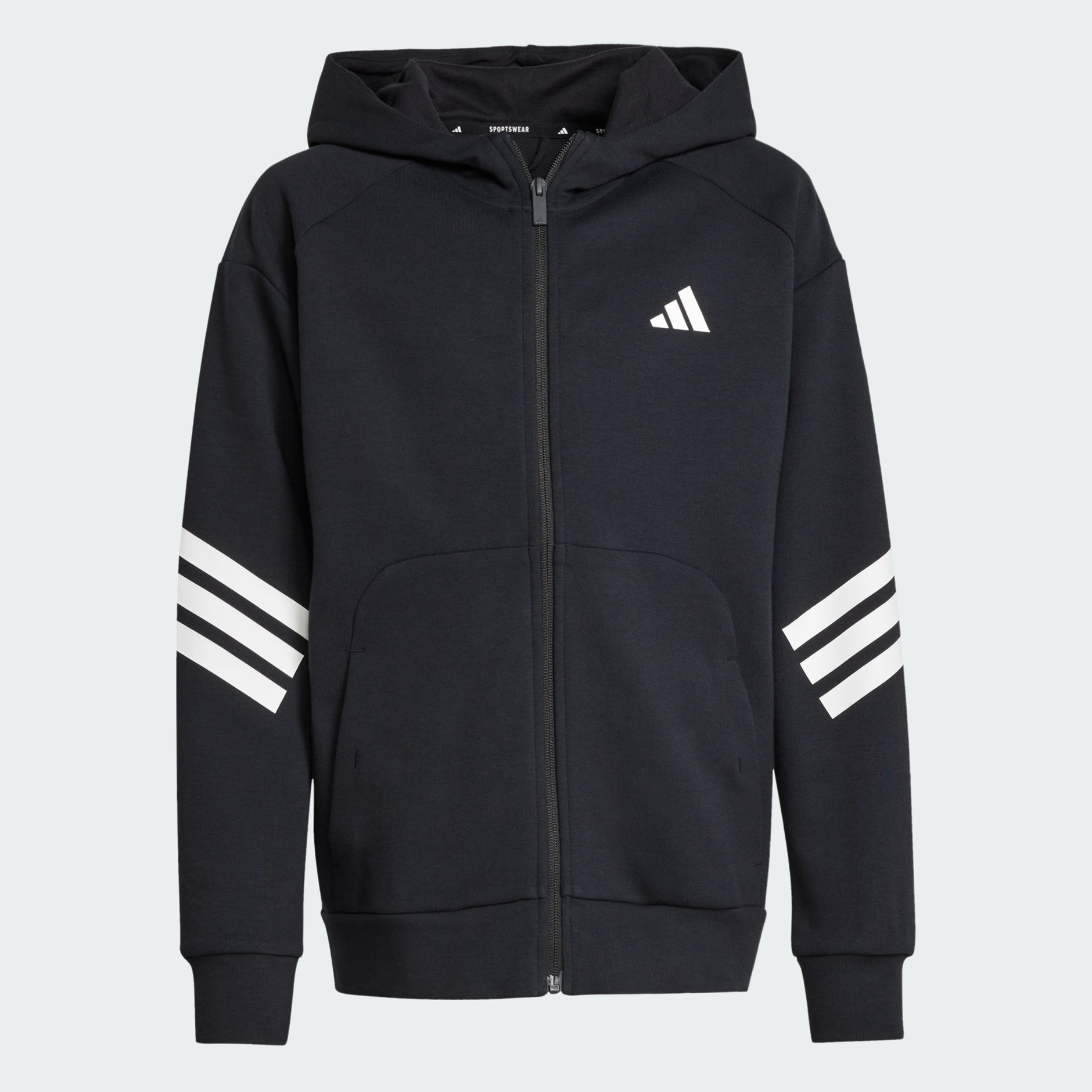 adidas Men's Future Icon 3-Stripes Woven Track Top, Black at