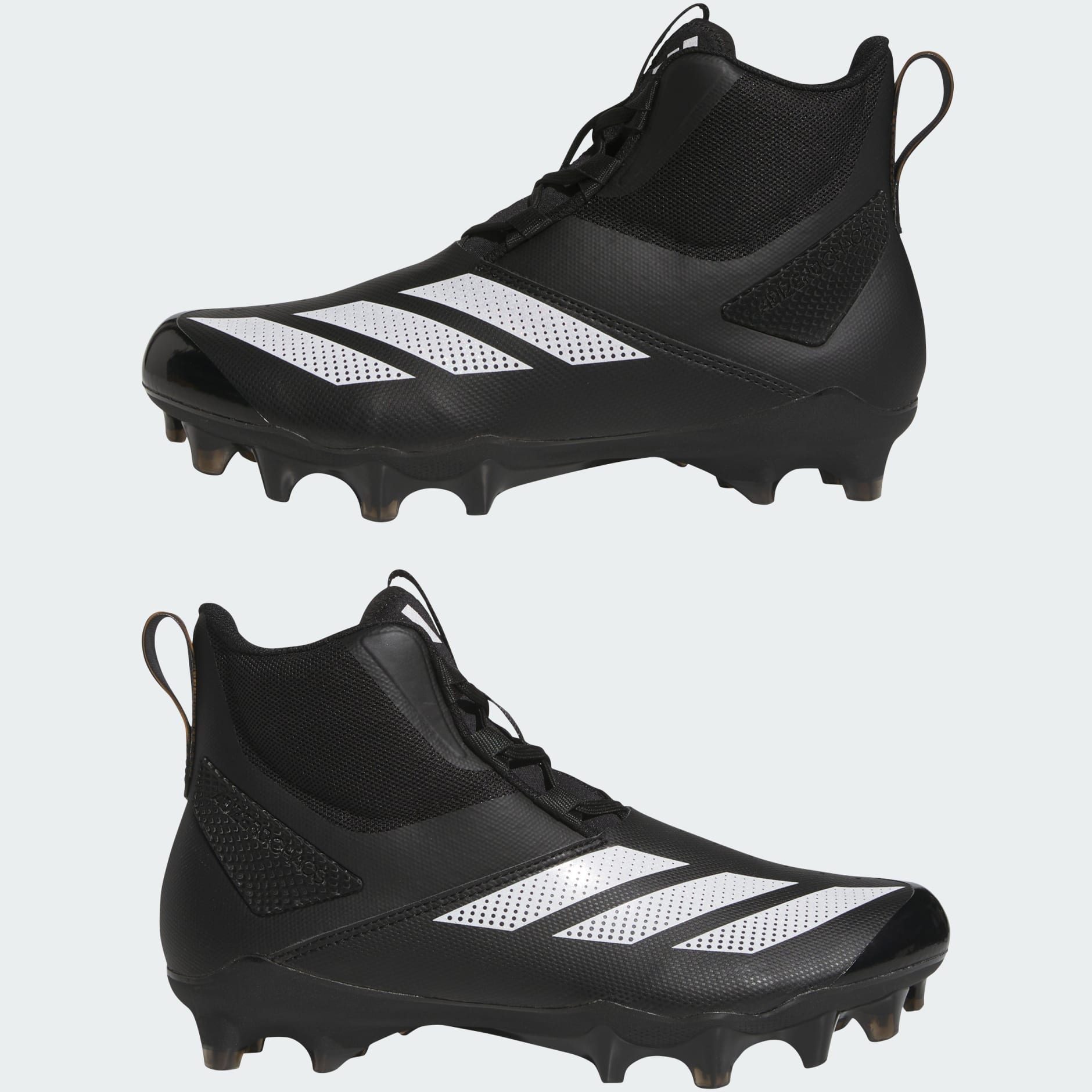 Ghete Adizero Chaos cu crampoane pentru jucătorii de fotbal american